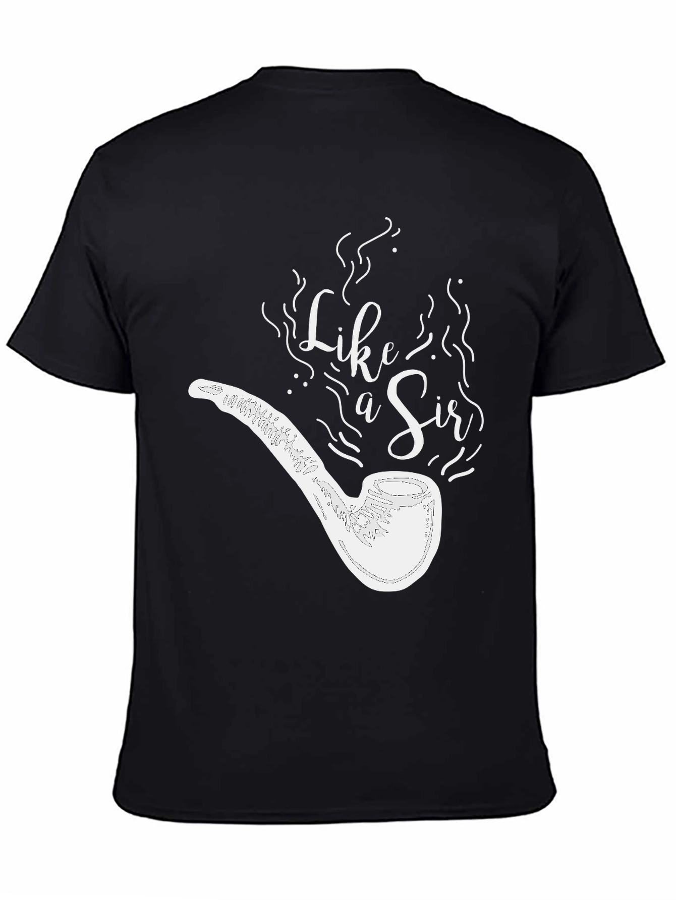 Black Like a Sir Pipe Graphic Black T-Shirt view 4