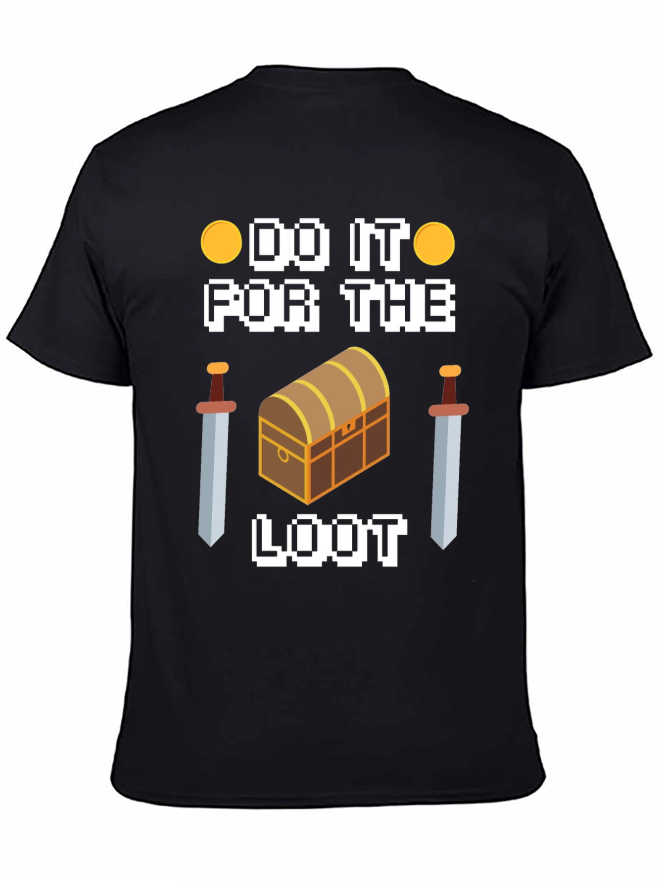 Black Do It For The Loot Black Graphic Tee view 4