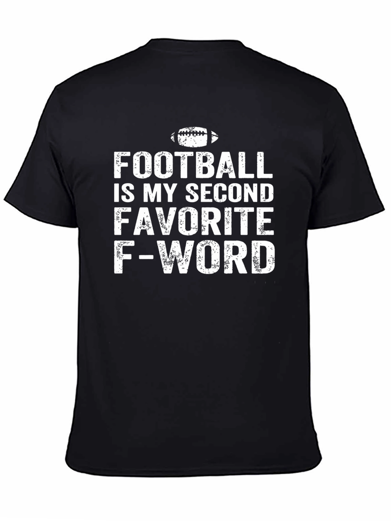 Black Football Second Favorite F-Word Graphic Tee view 4