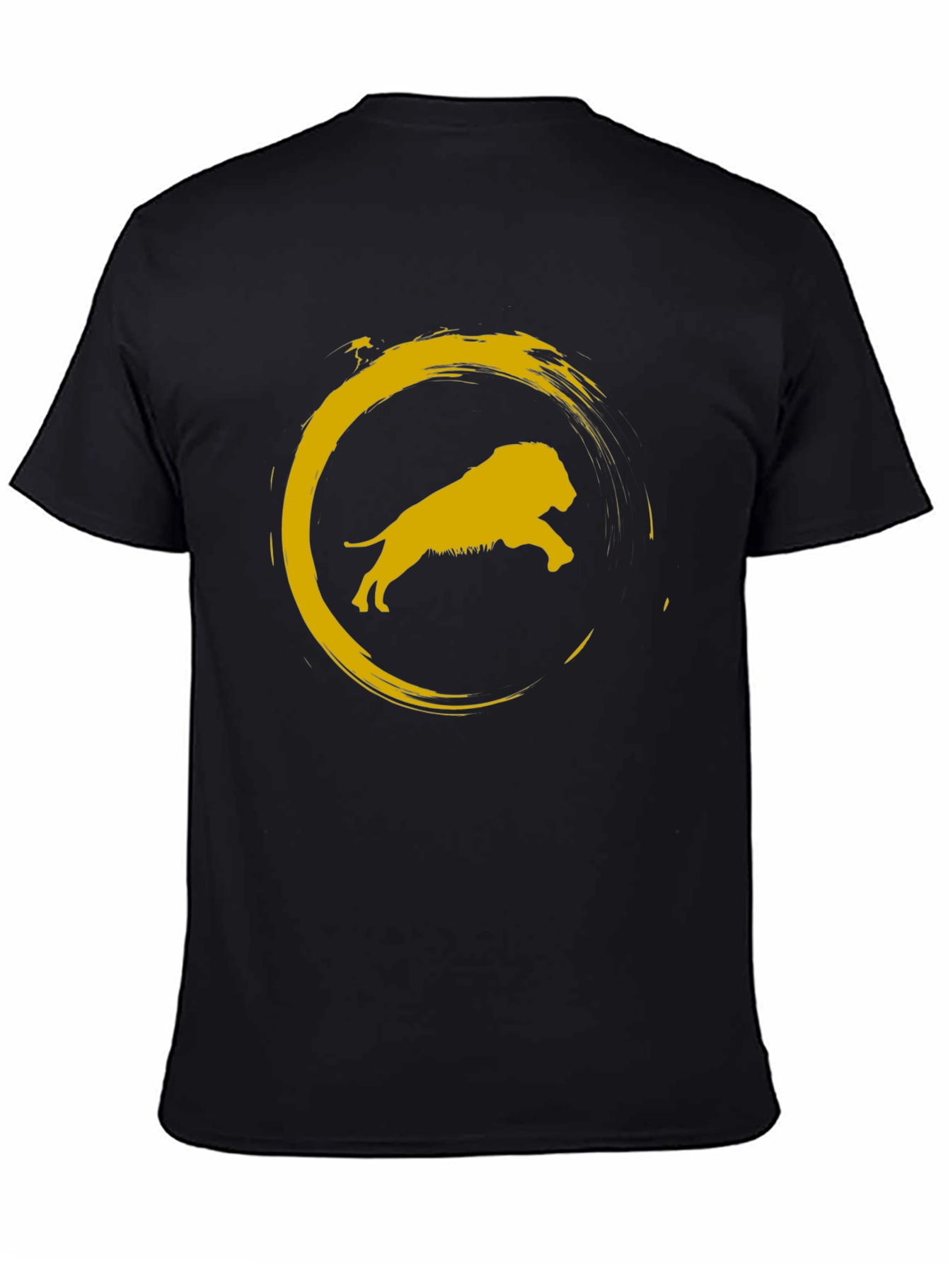 Black Lion Circle Graphic Tee - Stylish Menswear view 4