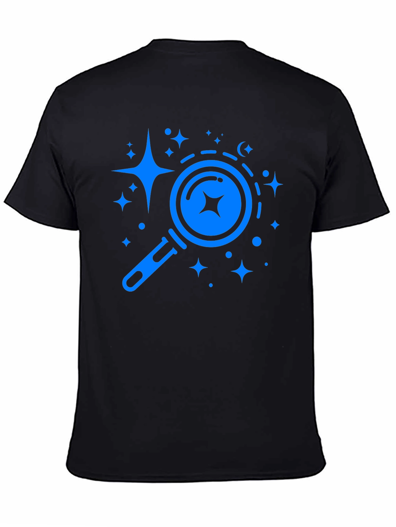 Black Search for Stars Black Graphic Tee view 4