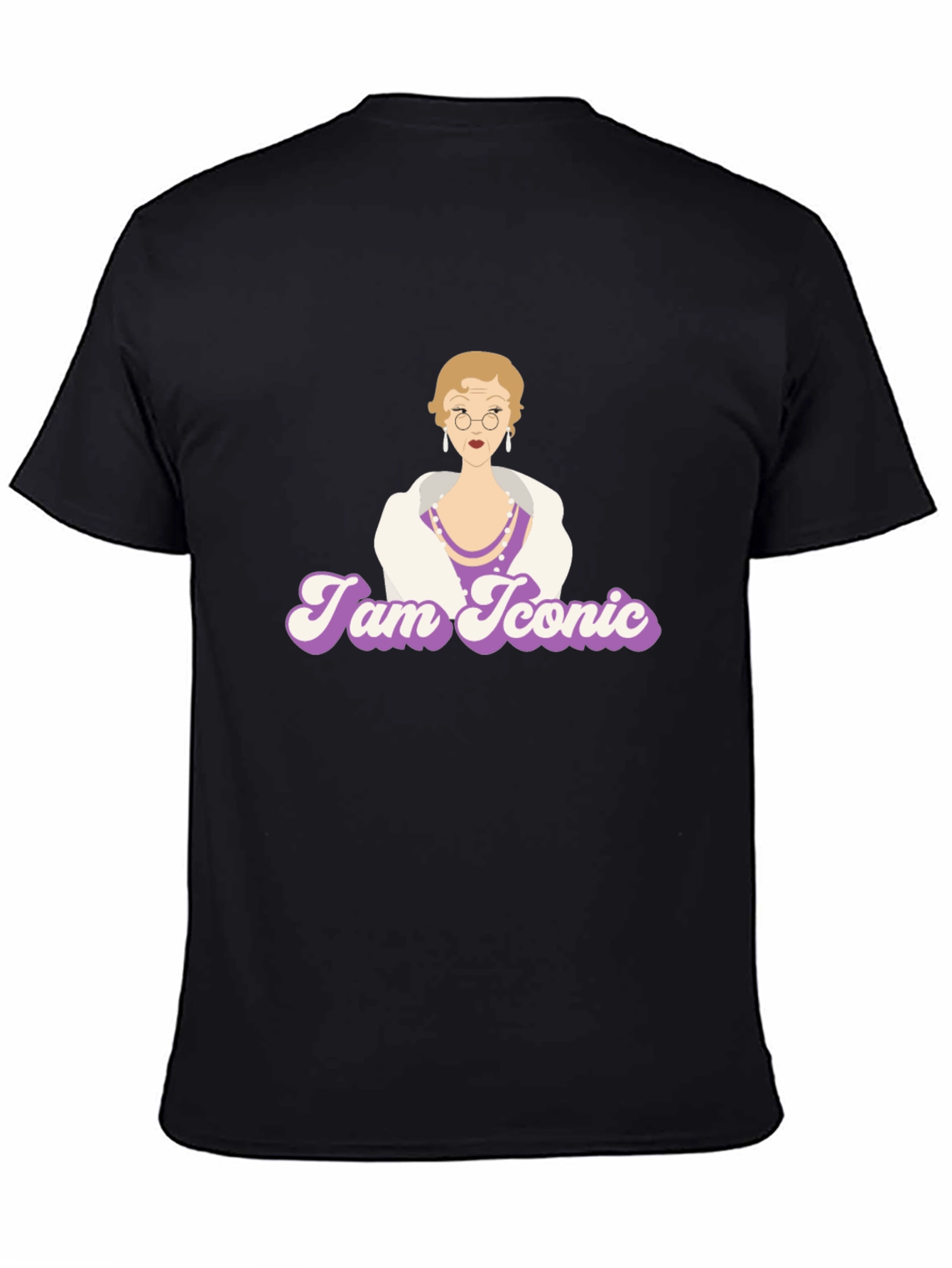 Black Iconic Character Graphic Tee view 4