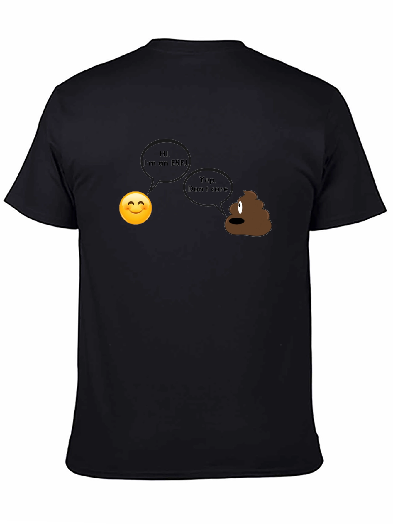 Black Funny ESFJ Personality T-Shirt - Novelty Apparel view 4
