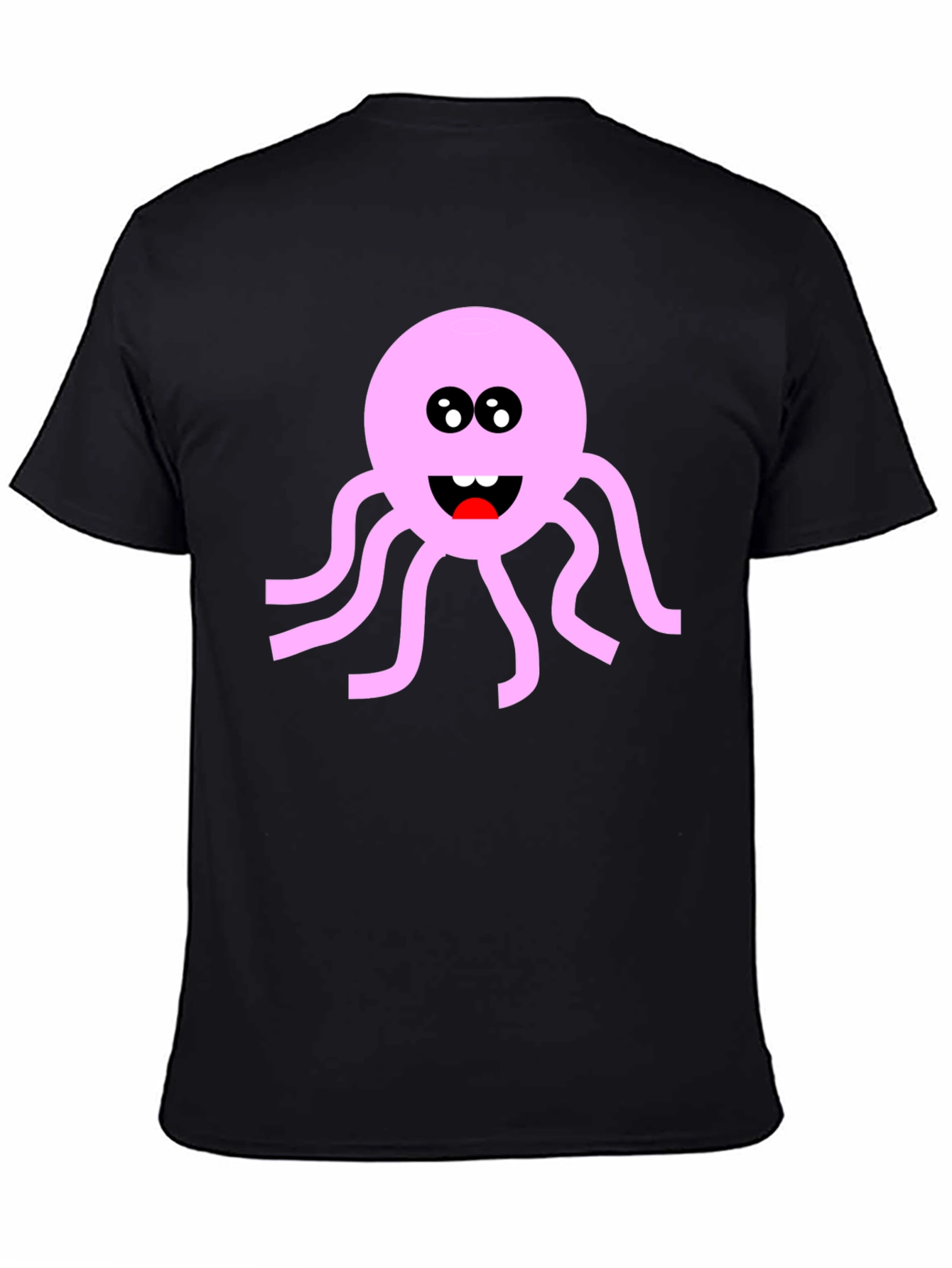Black Pink Octopus Graphic T-Shirt - Fun & Unique! view 4