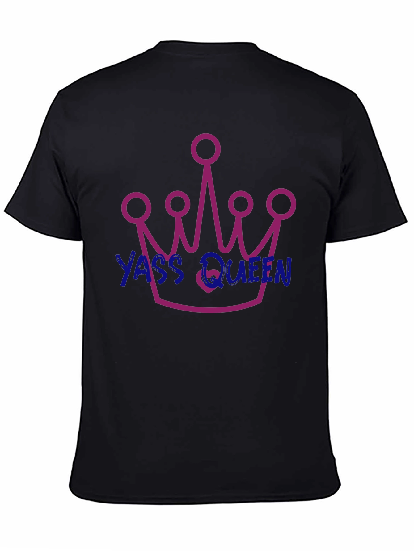 Black Yass Queen Graphic T-Shirt - Trendy and Fun! view 4