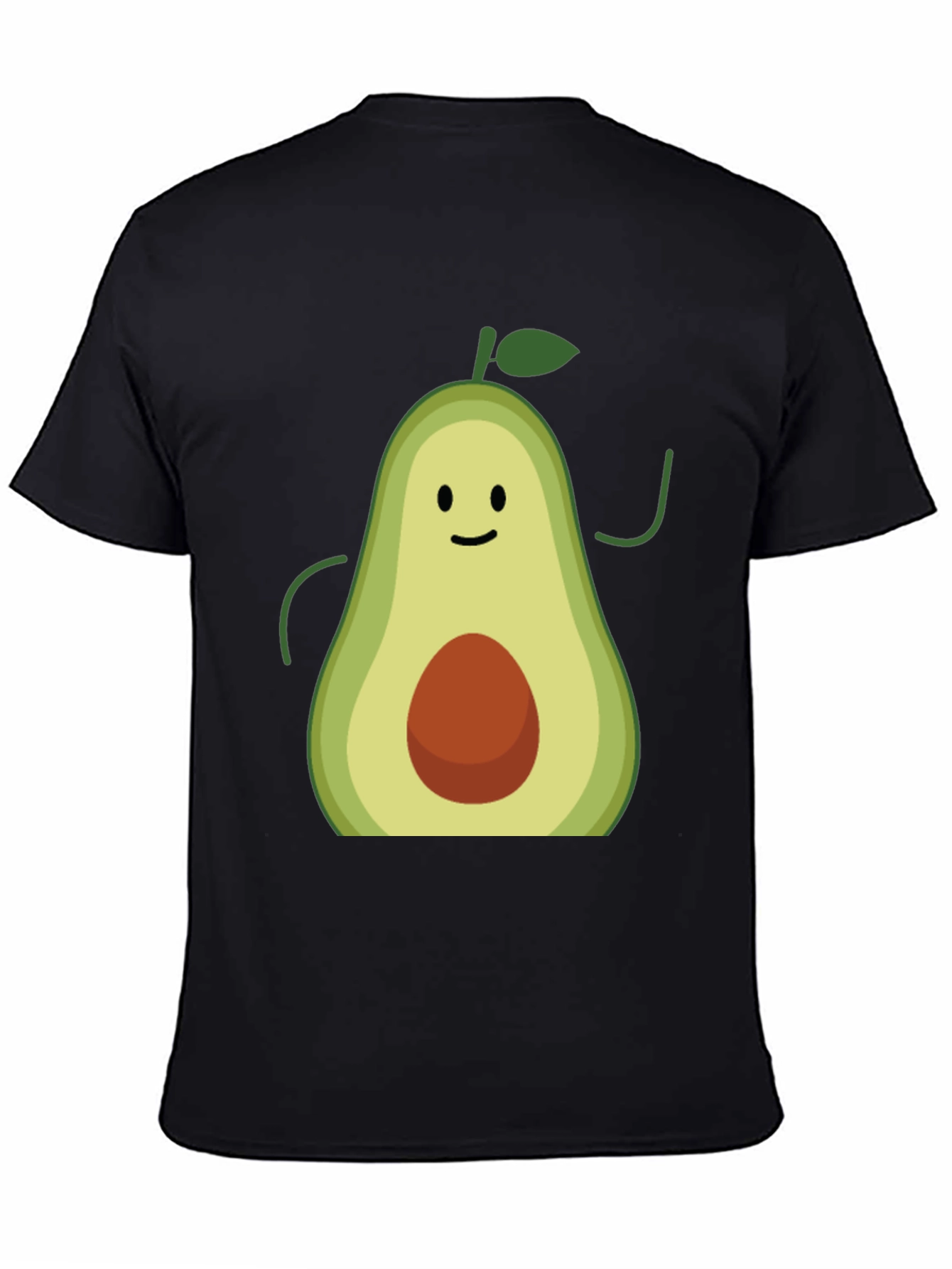 Black Avocado Graphic Tee - Funny Fruit T-Shirt view 4