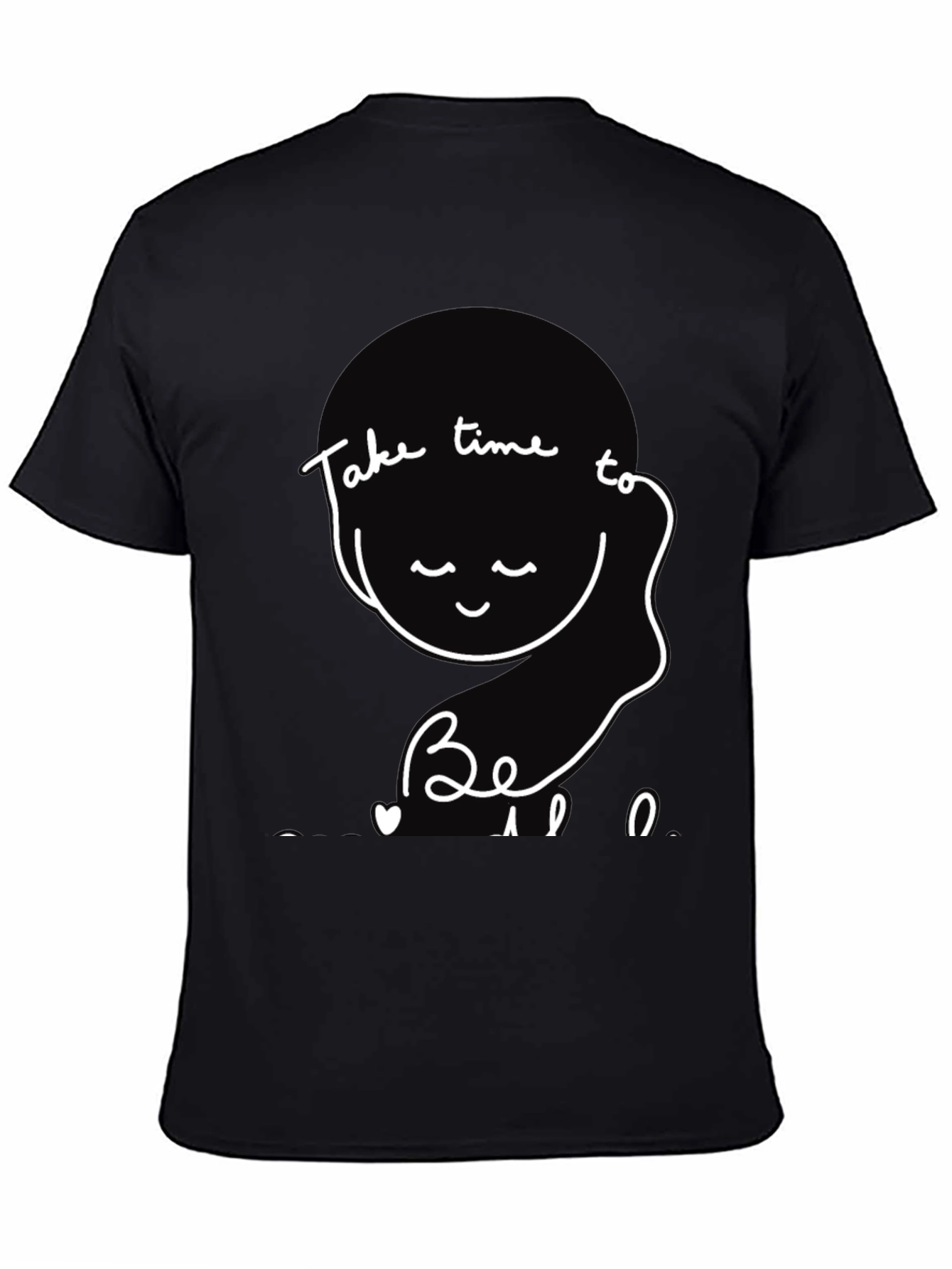 Black Take Time to Be Tee - Relaxed Fit Graphic T-Shirt view 4