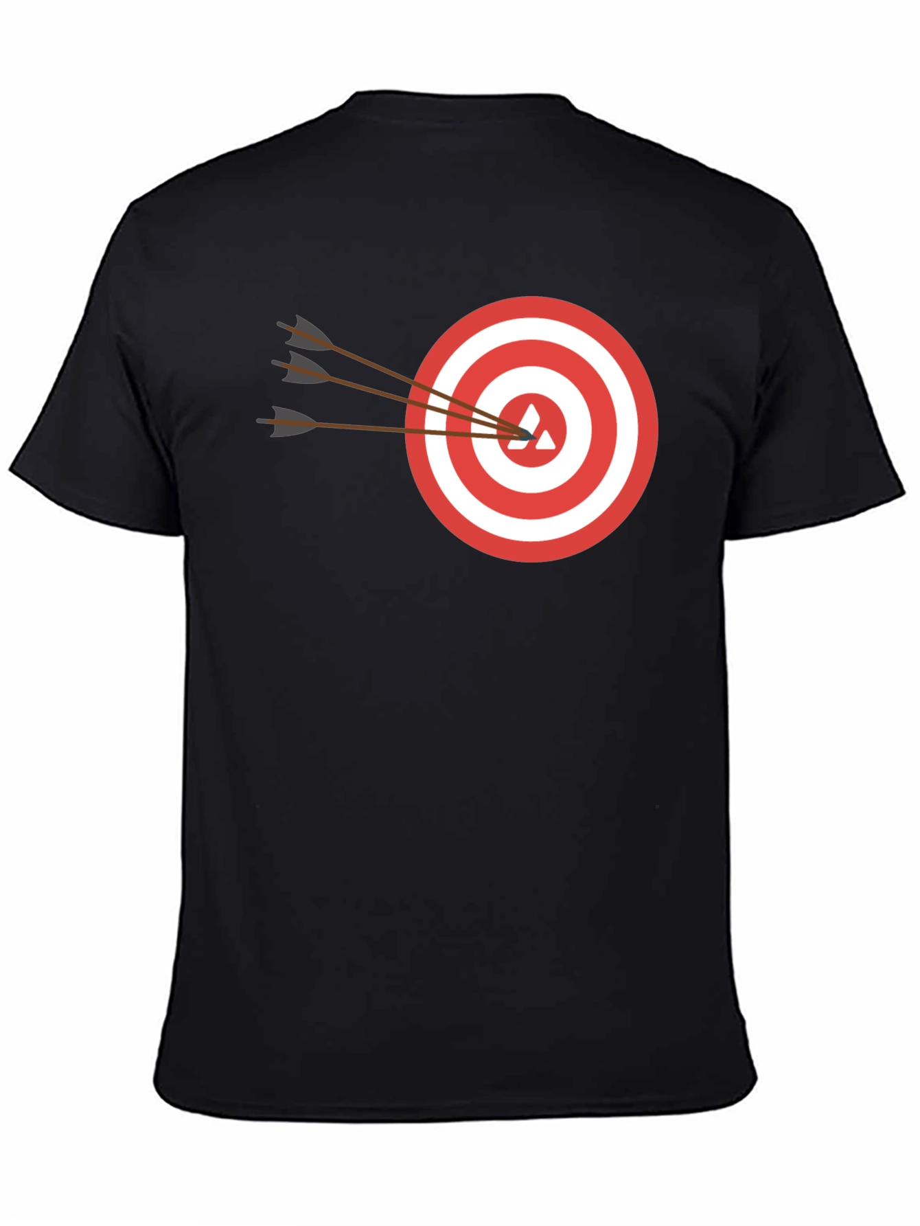 Black Target Practice T-Shirt - Bullseye Tee view 4