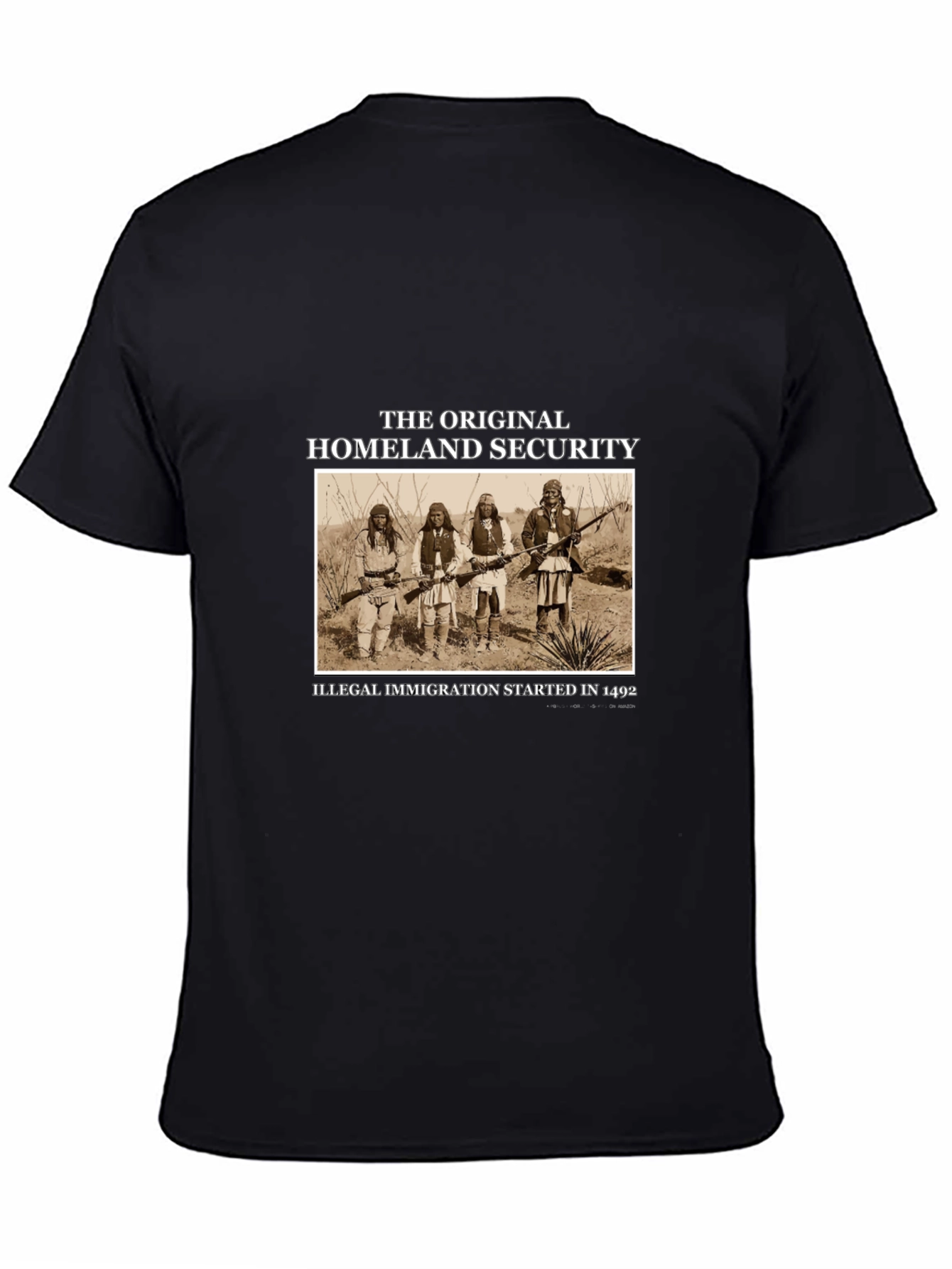 Black Original Homeland Security Graphic Tee view 4