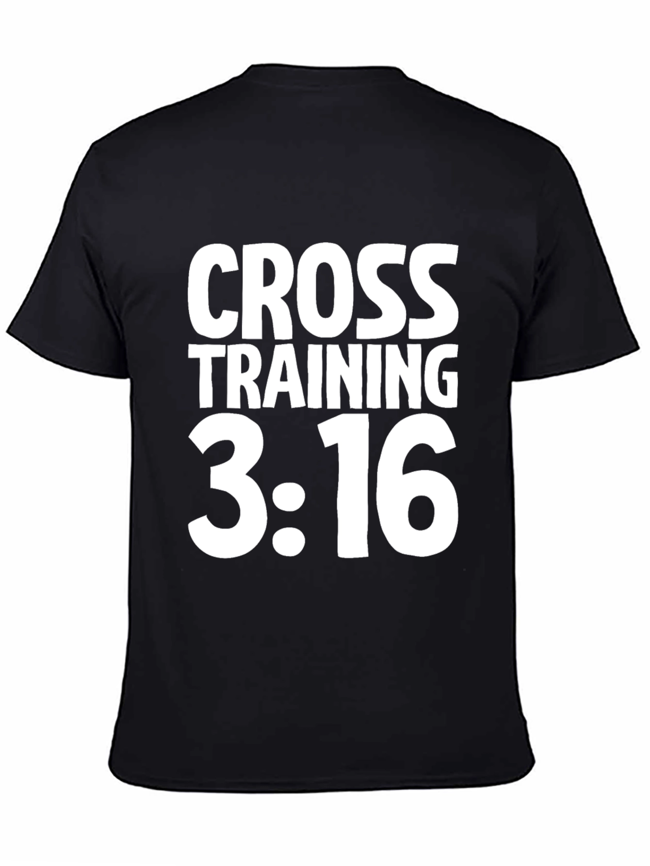 Black Cross Training 3:16 Black T-Shirt view 4