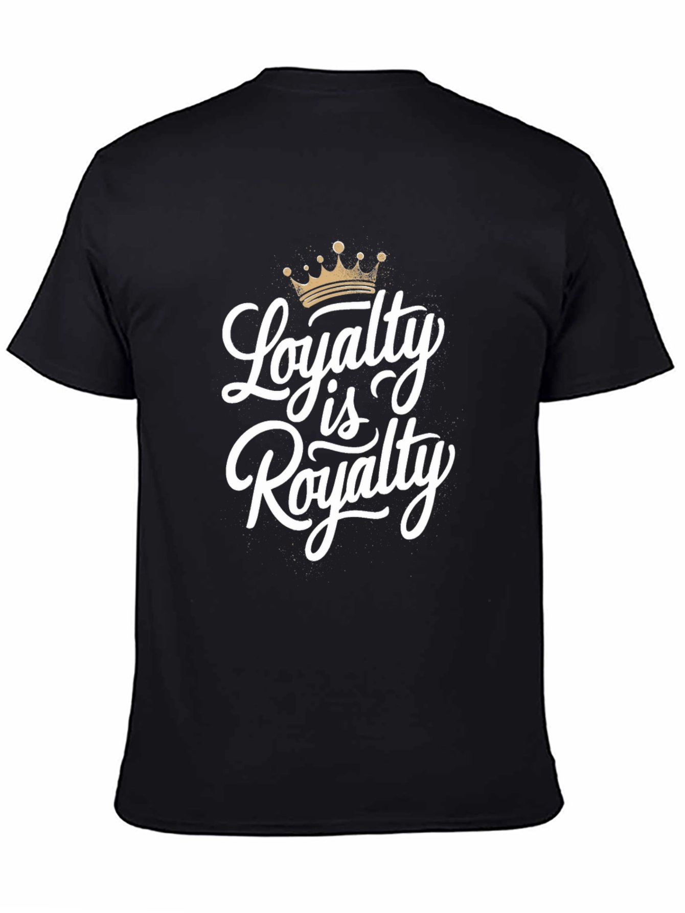 Black Loyalty is Royalty Graphic Tee - Black view 4
