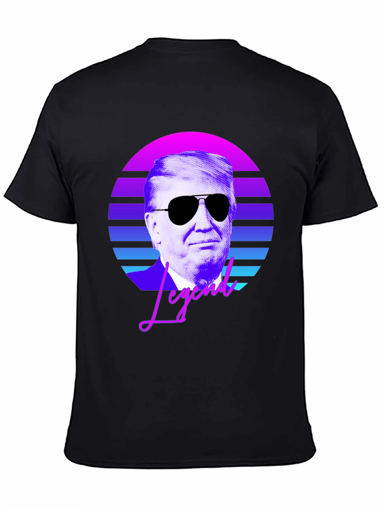 Black Retro Legend T-Shirt view 4