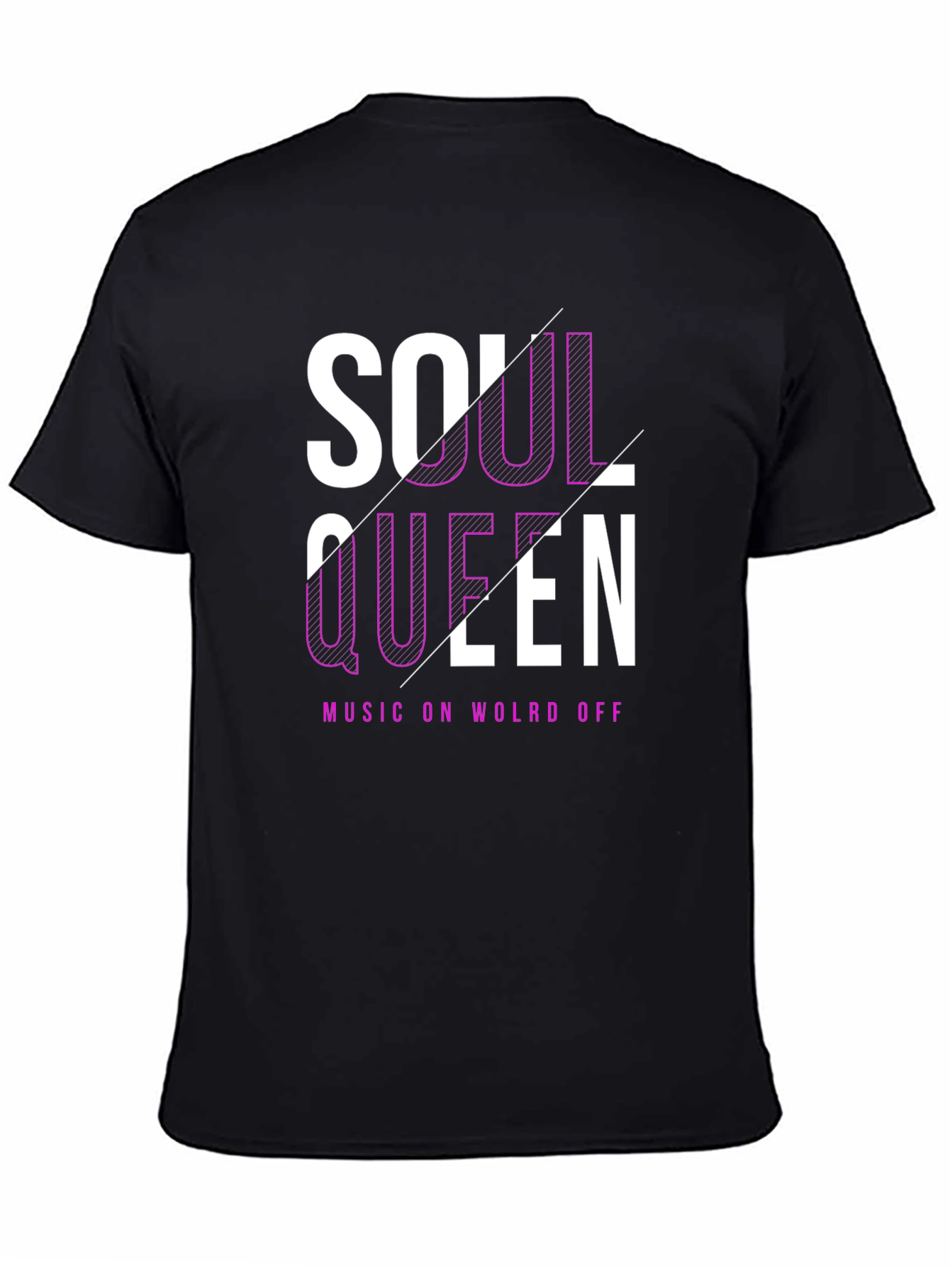 Black Soul Queen Black Graphic Tee view 4