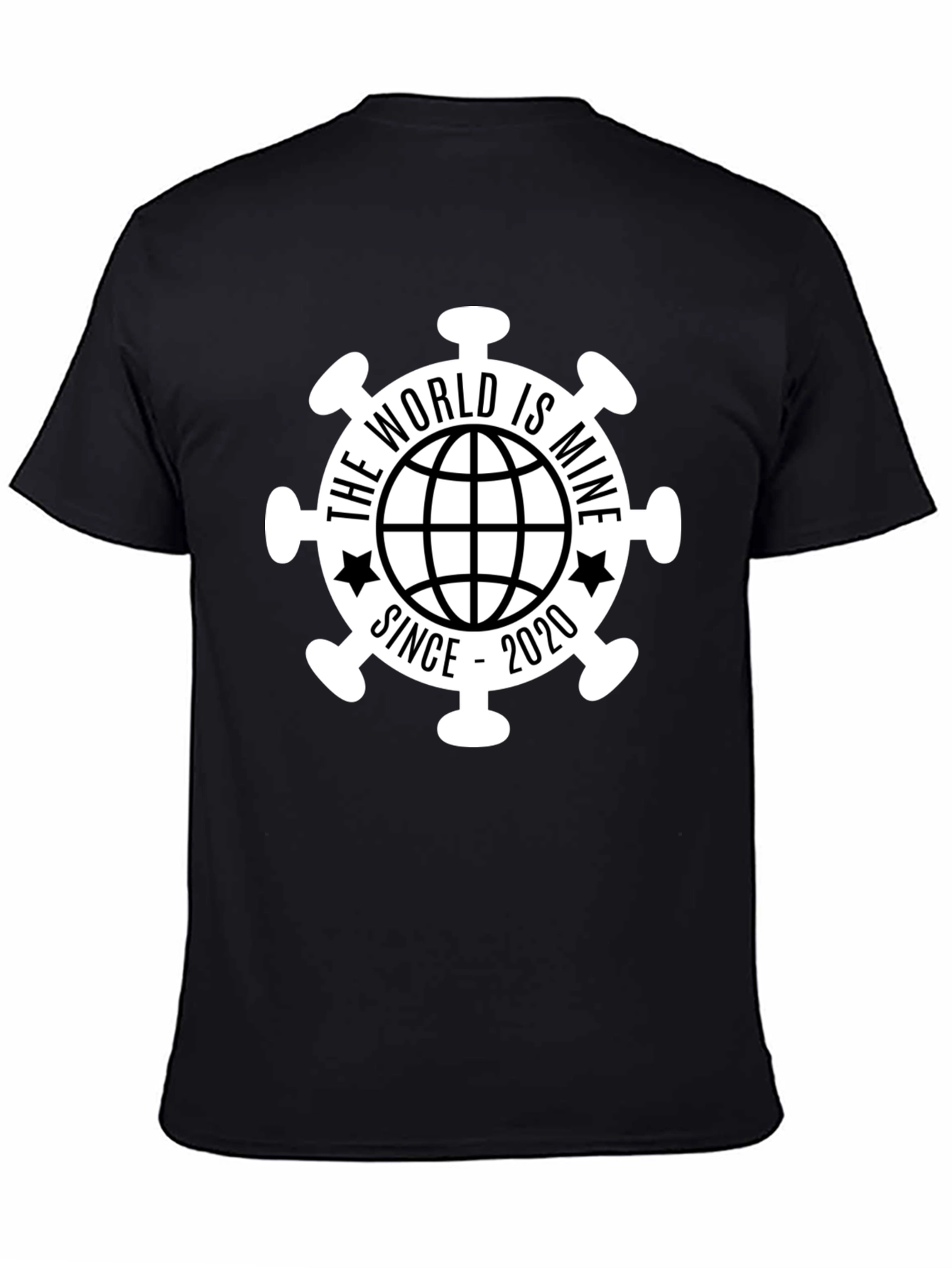 Black The World Is Mine Since 2020 Graphic Tee view 4