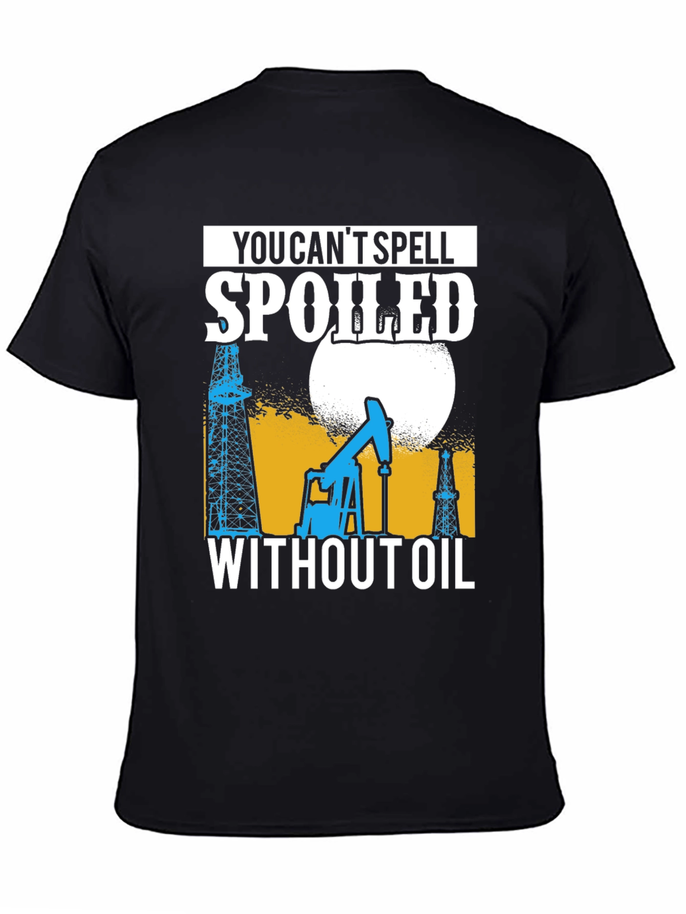 Black Spoiled Without Oil T-Shirt view 4