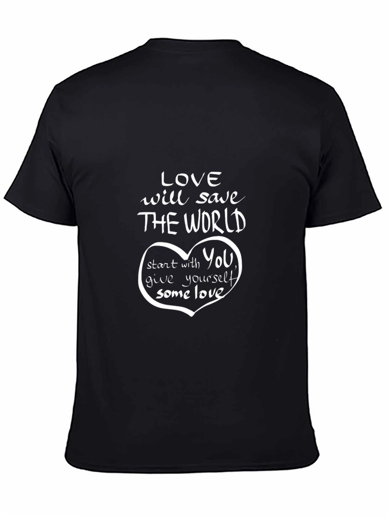 Black Love Will Save the World Graphic T-Shirt view 4