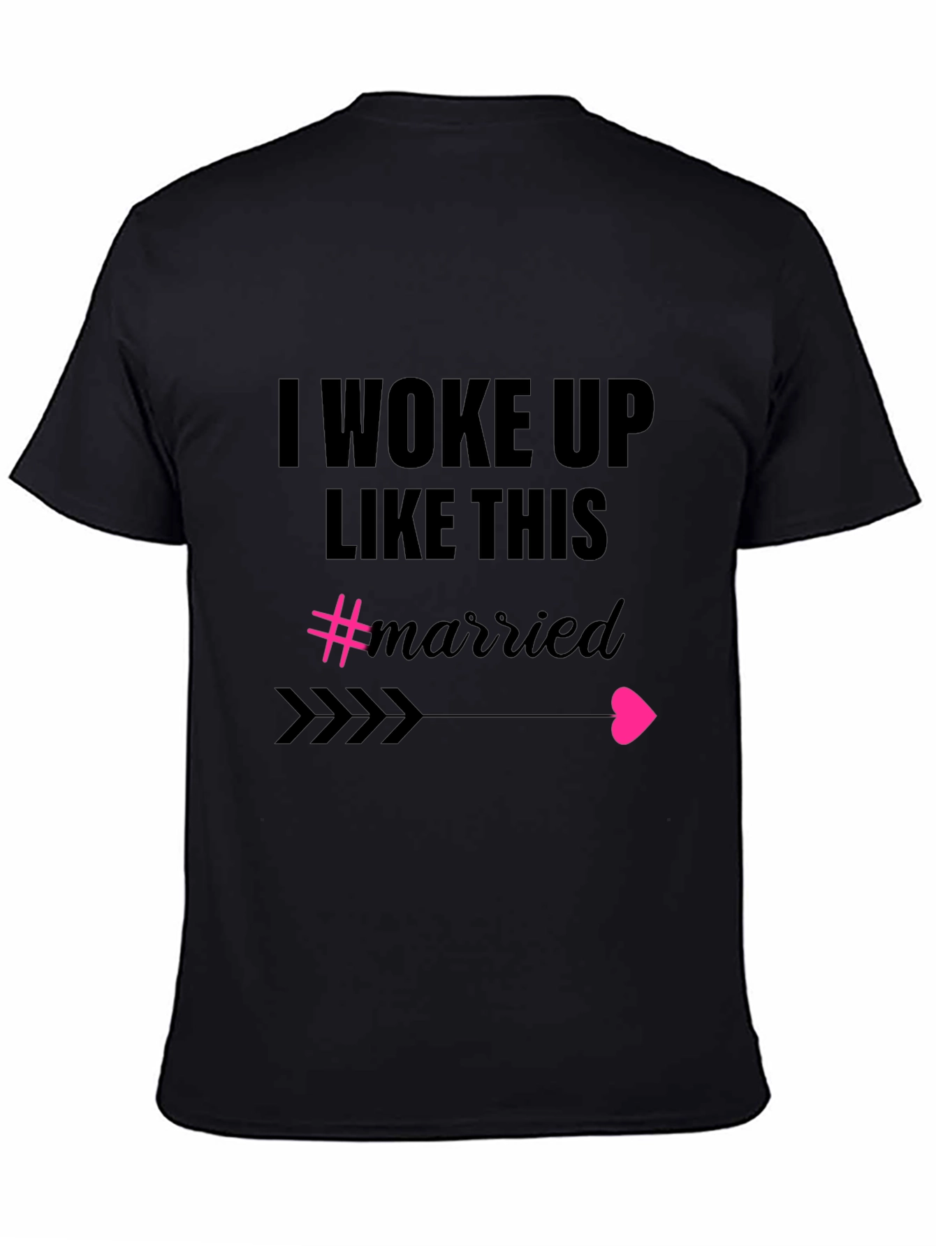Black Woke Up Like This Married Graphic Tee view 4