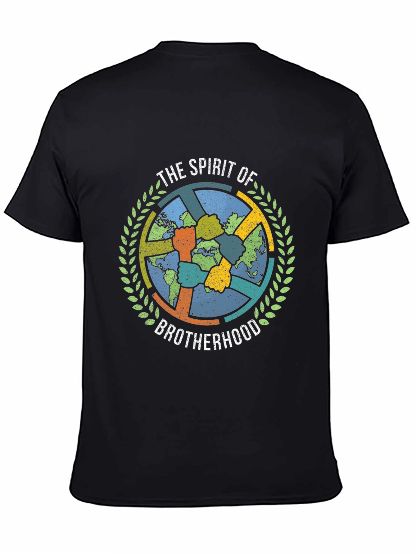 Black Spirit of Brotherhood Graphic Tee view 4