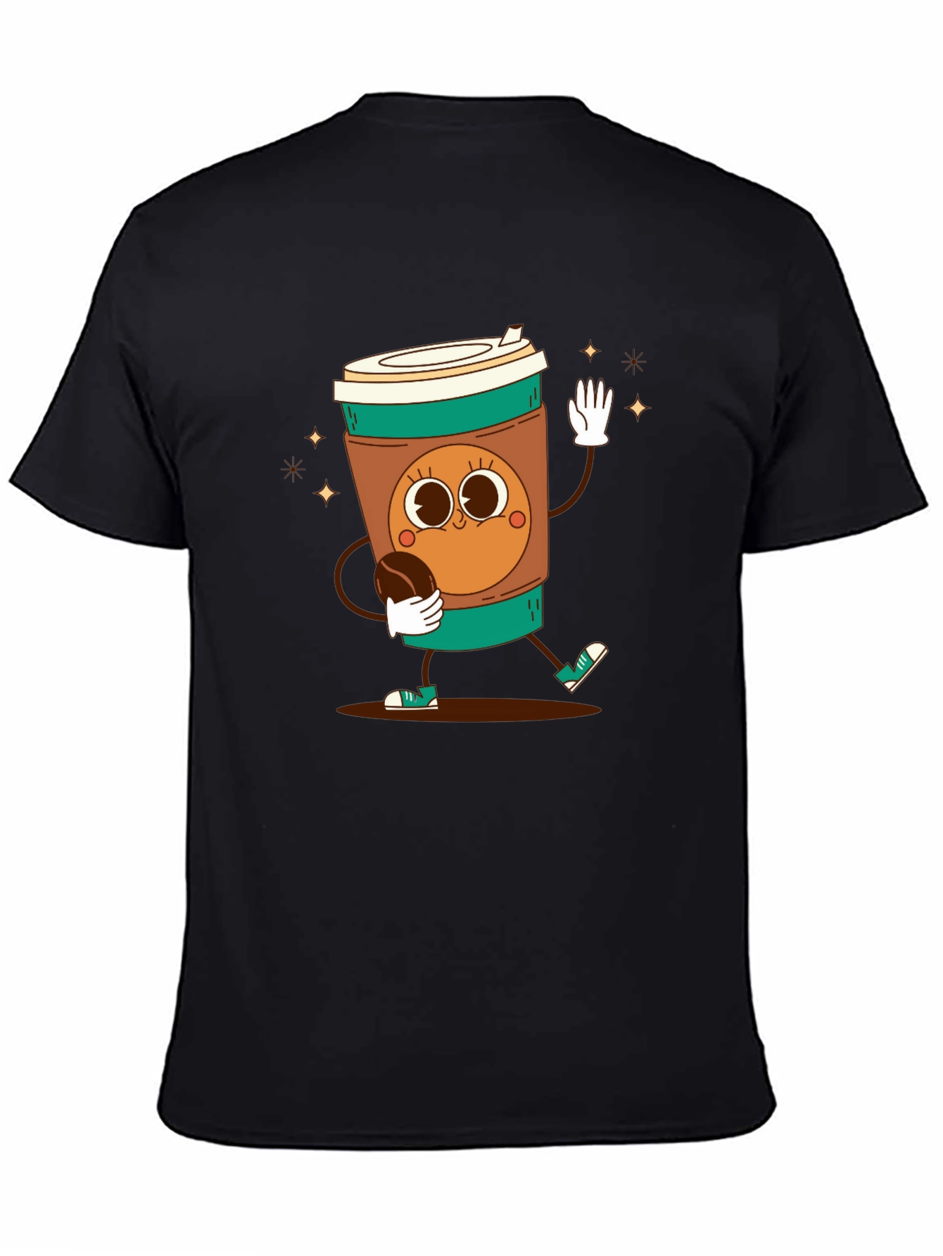 Black Coffee Character T-Shirt view 4