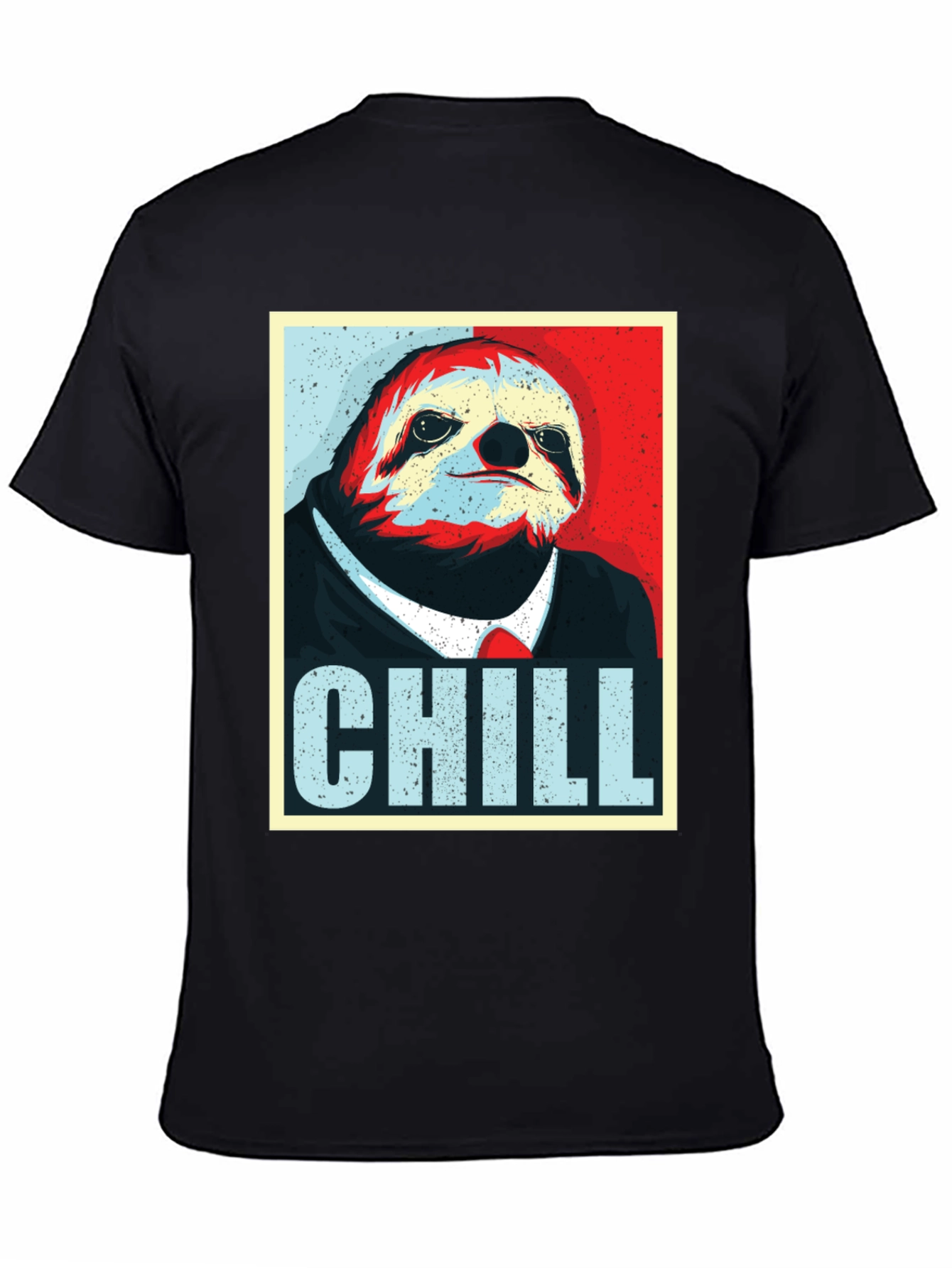 Black Chill Sloth Graphic Tee - Relaxed Fit view 4