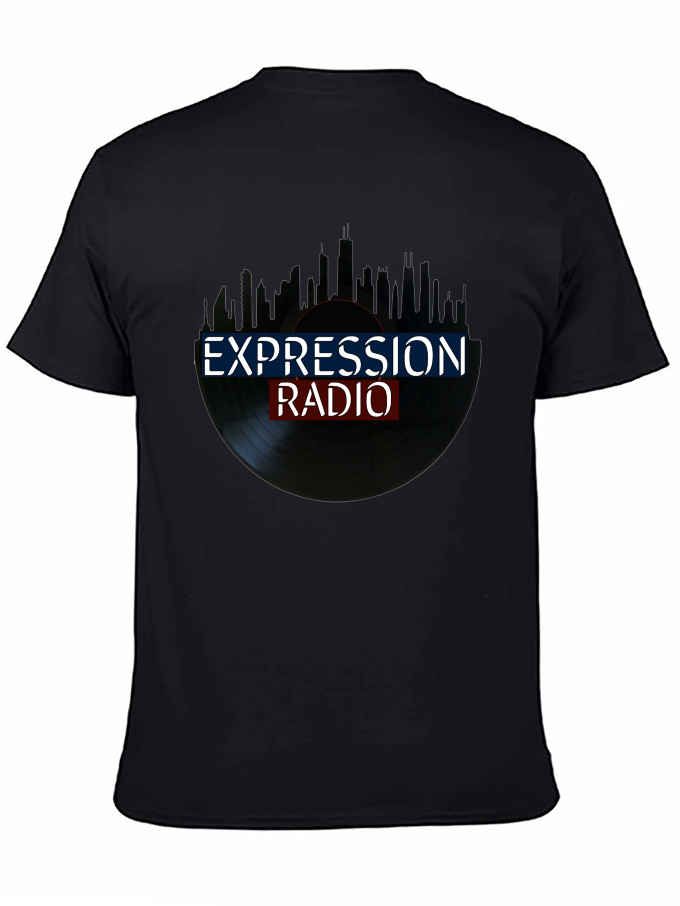 Black Expression Radio Black T-Shirt view 4