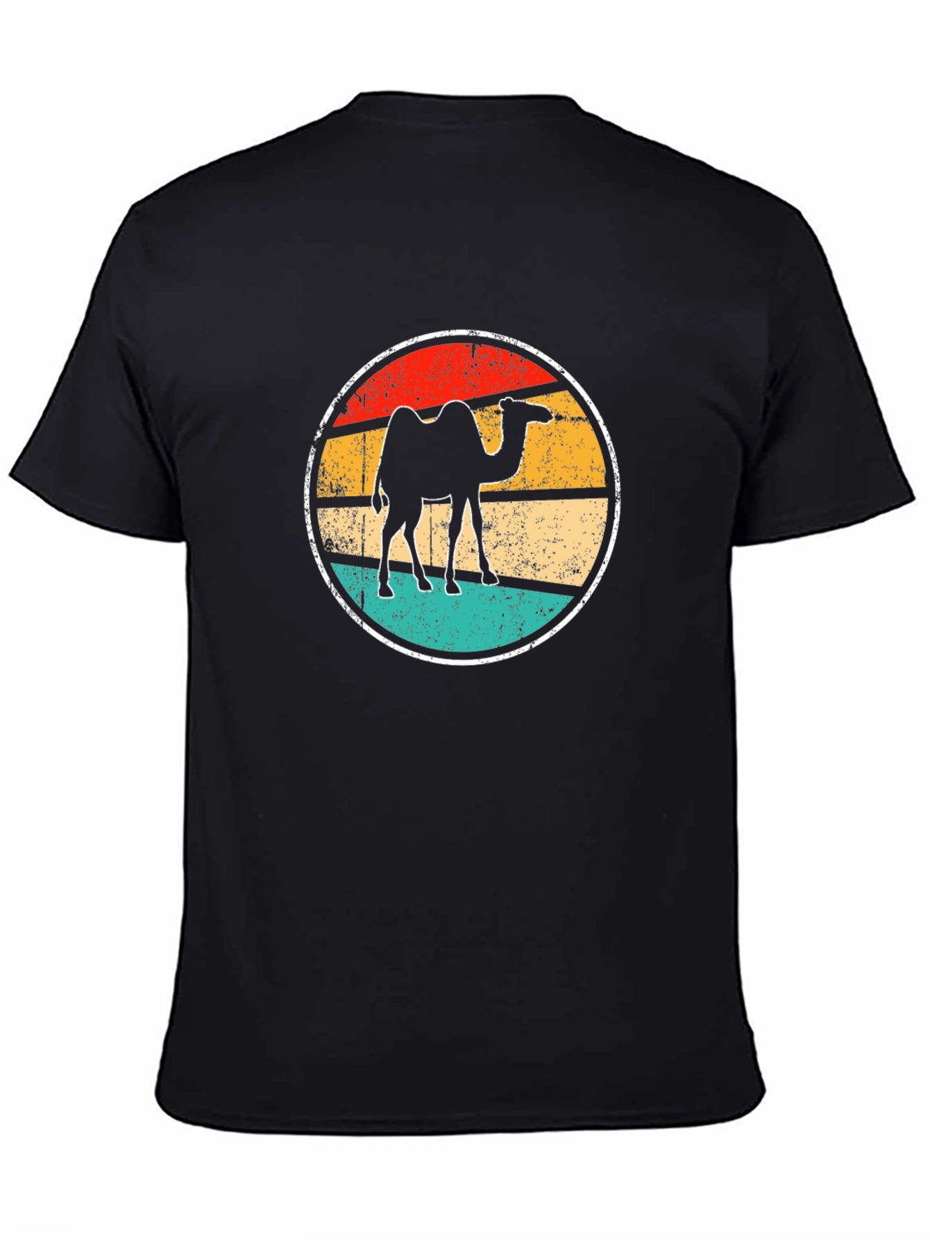 Black Retro Camel Graphic Tee - Black T-Shirt view 4