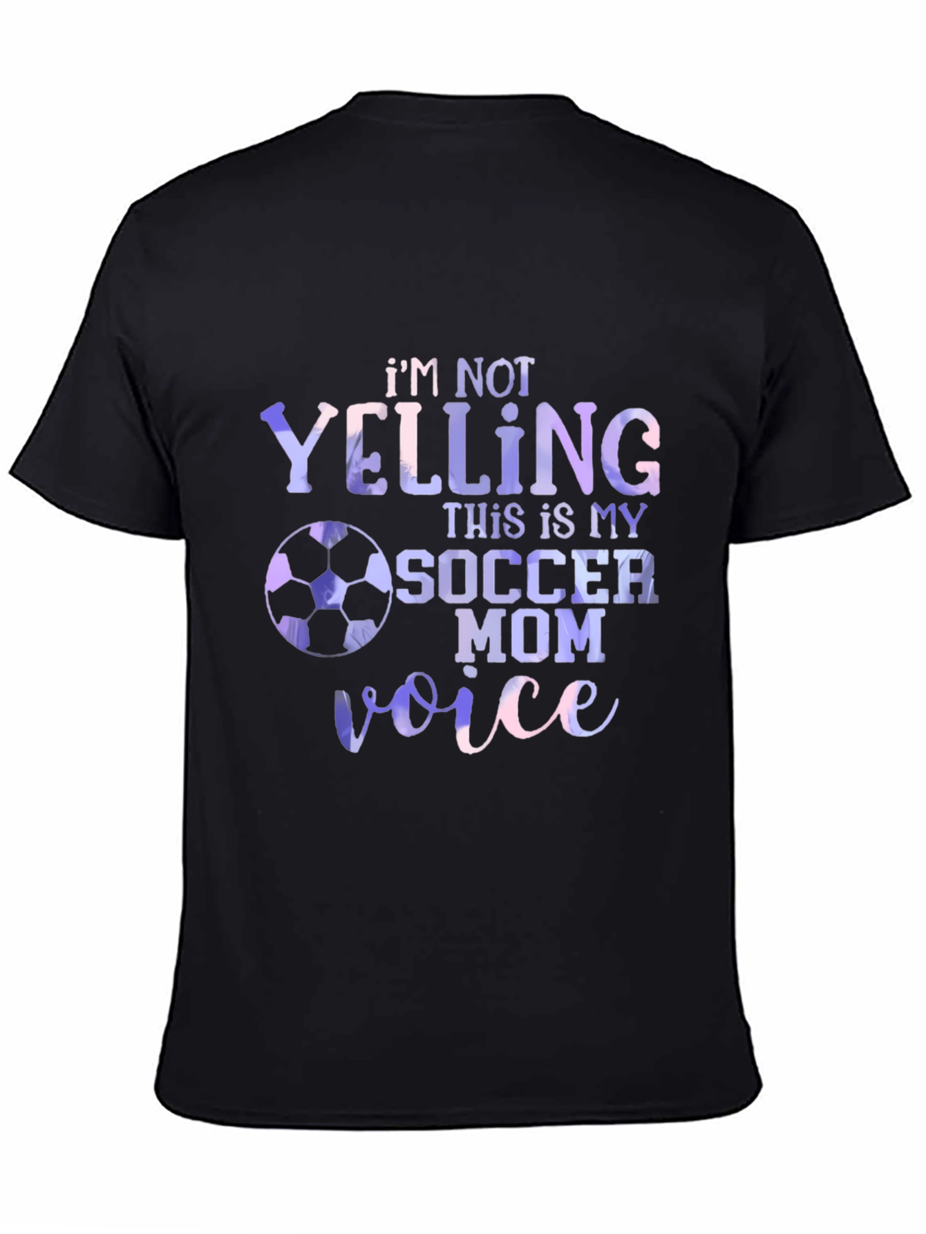 Black Soccer Mom Voice Graphic T-Shirt view 4