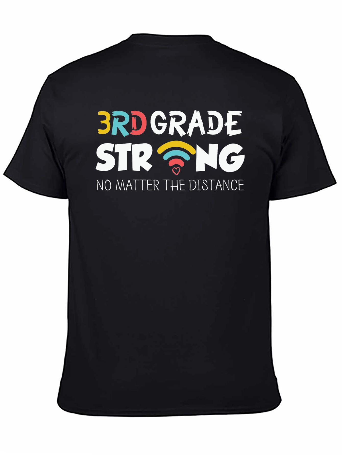 Black 3rd Grade Strong T-Shirt, Teacher Student Support Tee view 4