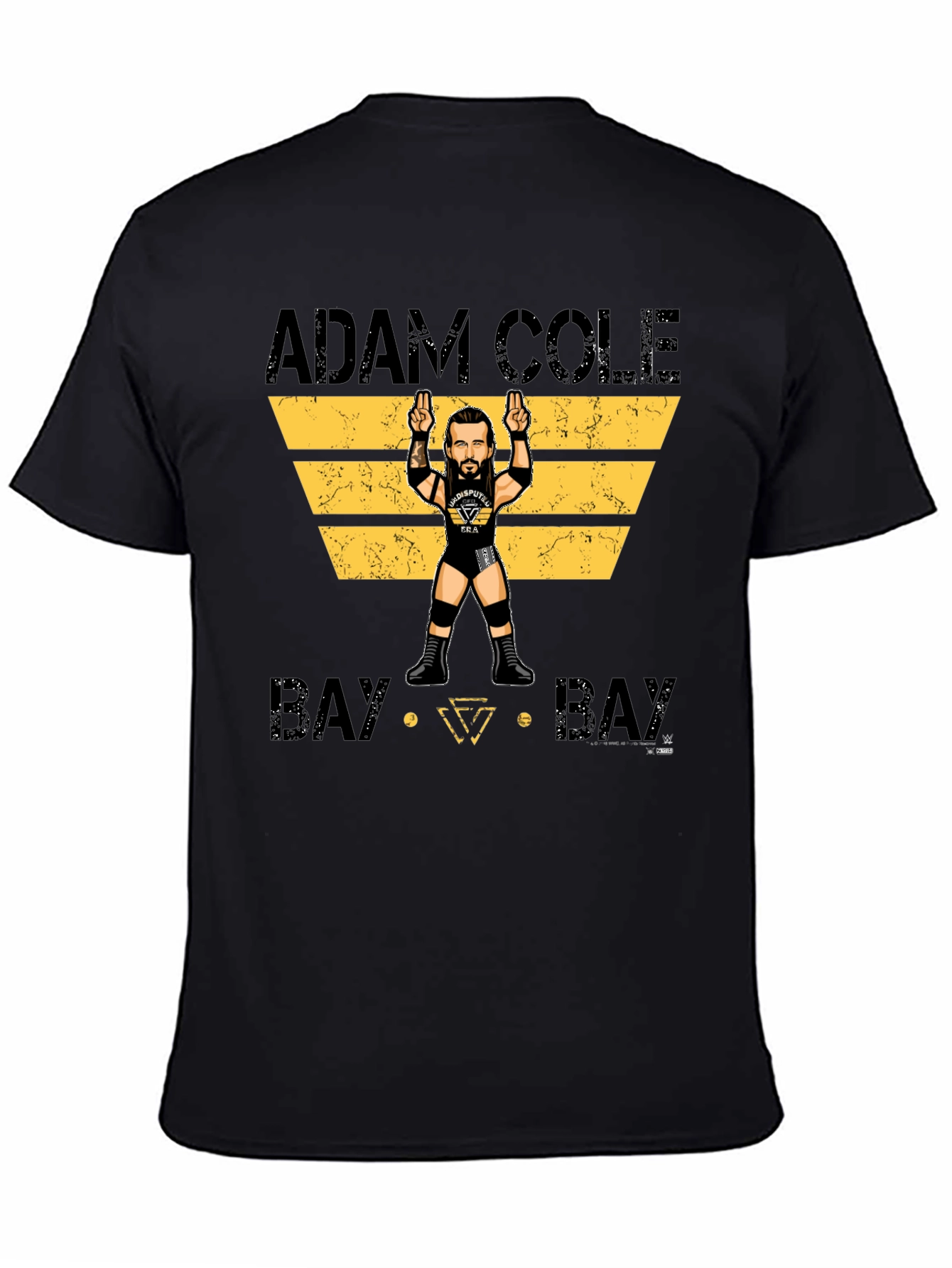 Black Adam Cole Bay Bay T-Shirt Wrestling Fan Apparel view 4