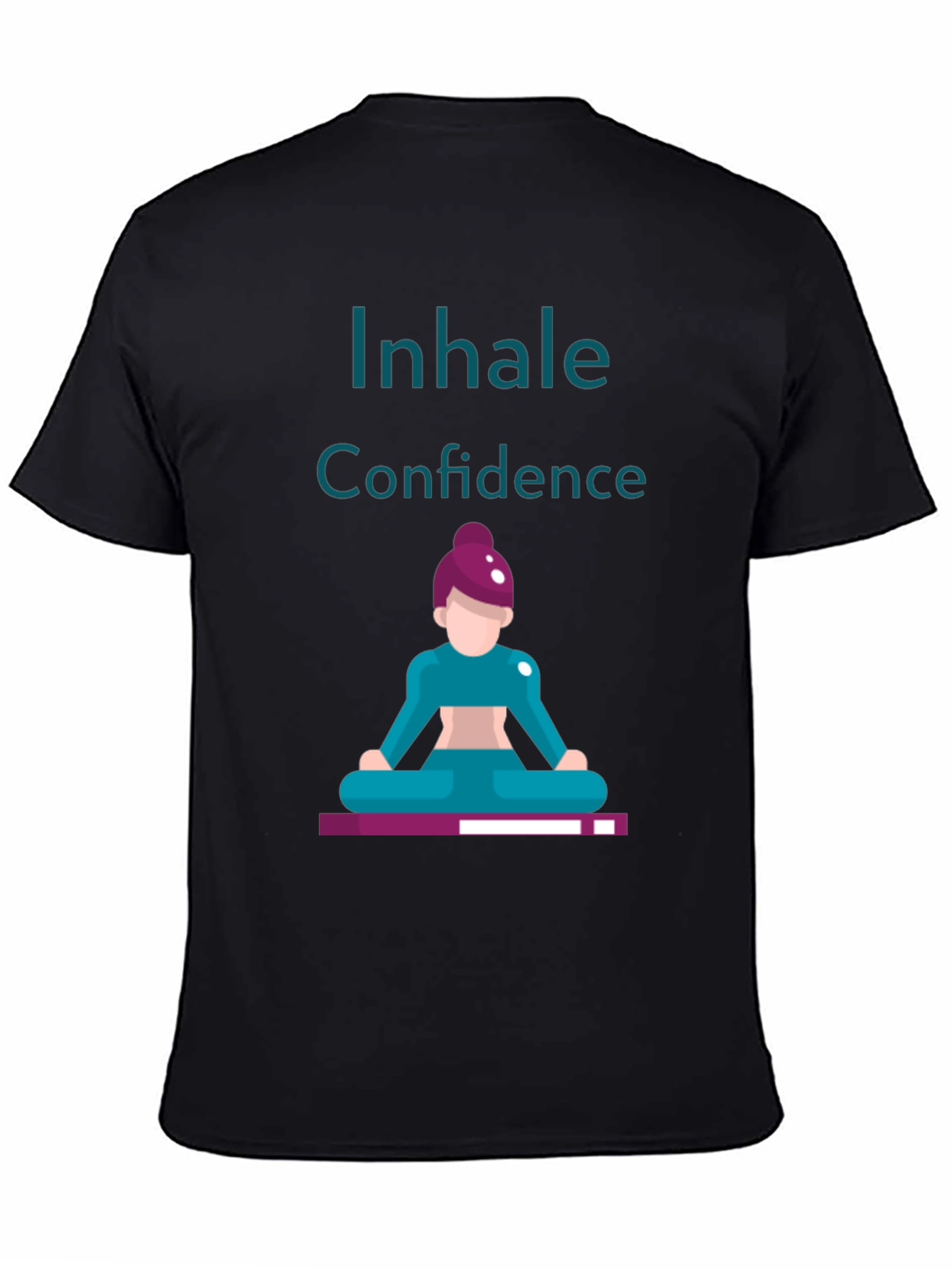 Black Inhale Confidence Graphic Tee - Black view 4