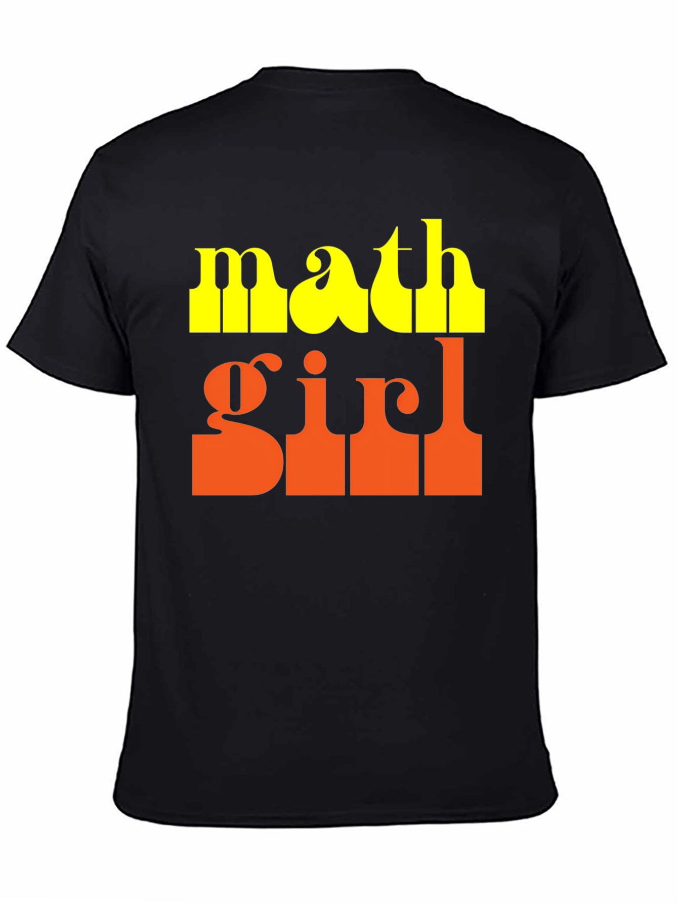 Black Math Girl Graphic T-Shirt view 4