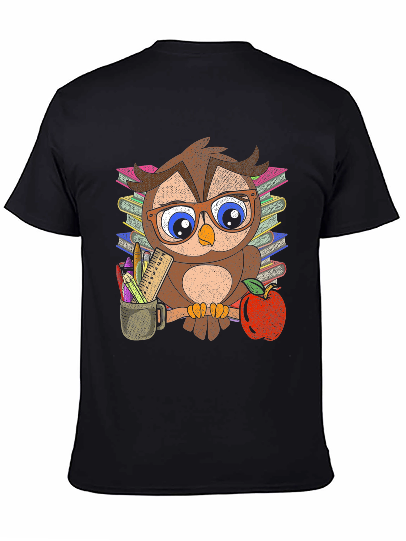 Black Owl Teacher Graphic Tee view 4
