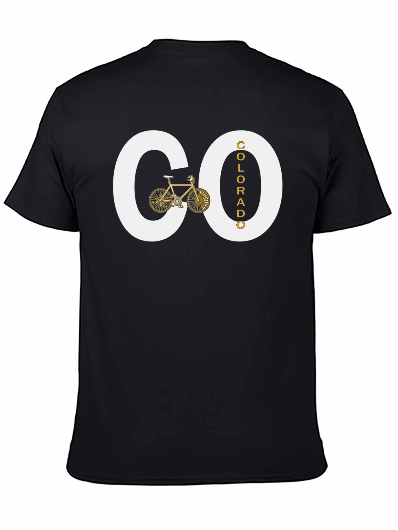 Black Colorado Bicycle T-Shirt view 4