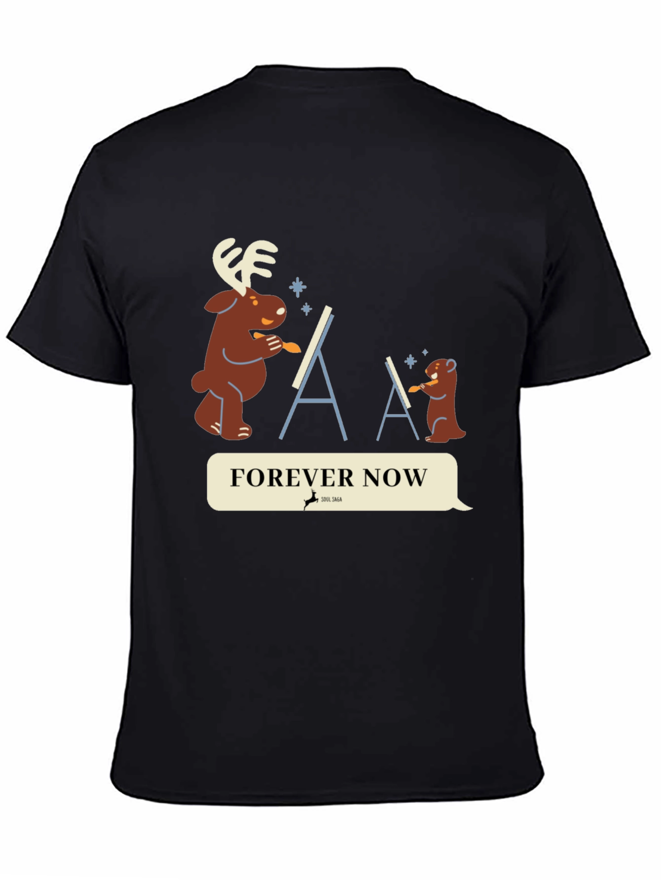 Black Forever Now Graphic T-Shirt view 4