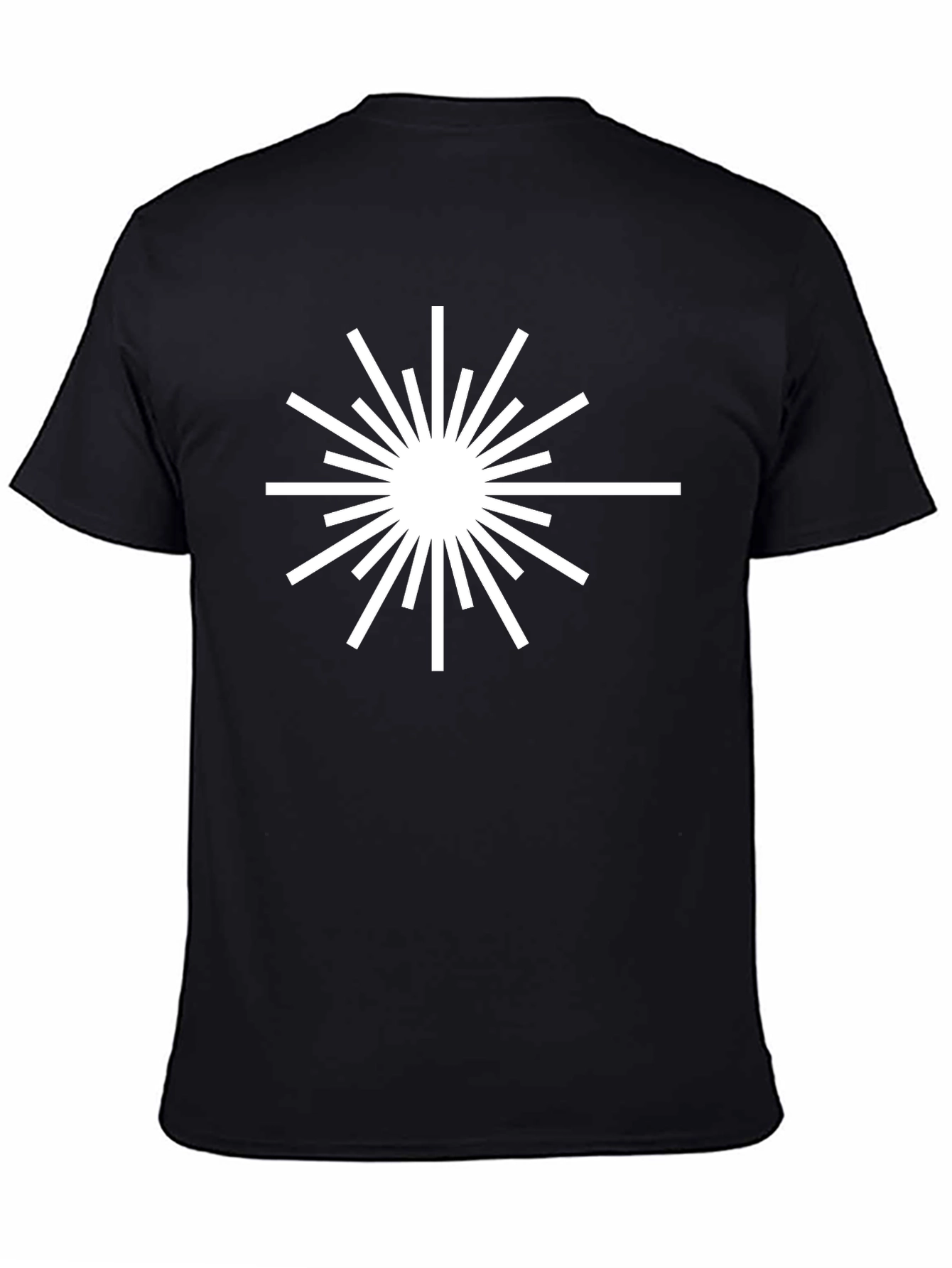 Black Starburst Graphic Black T-Shirt view 4