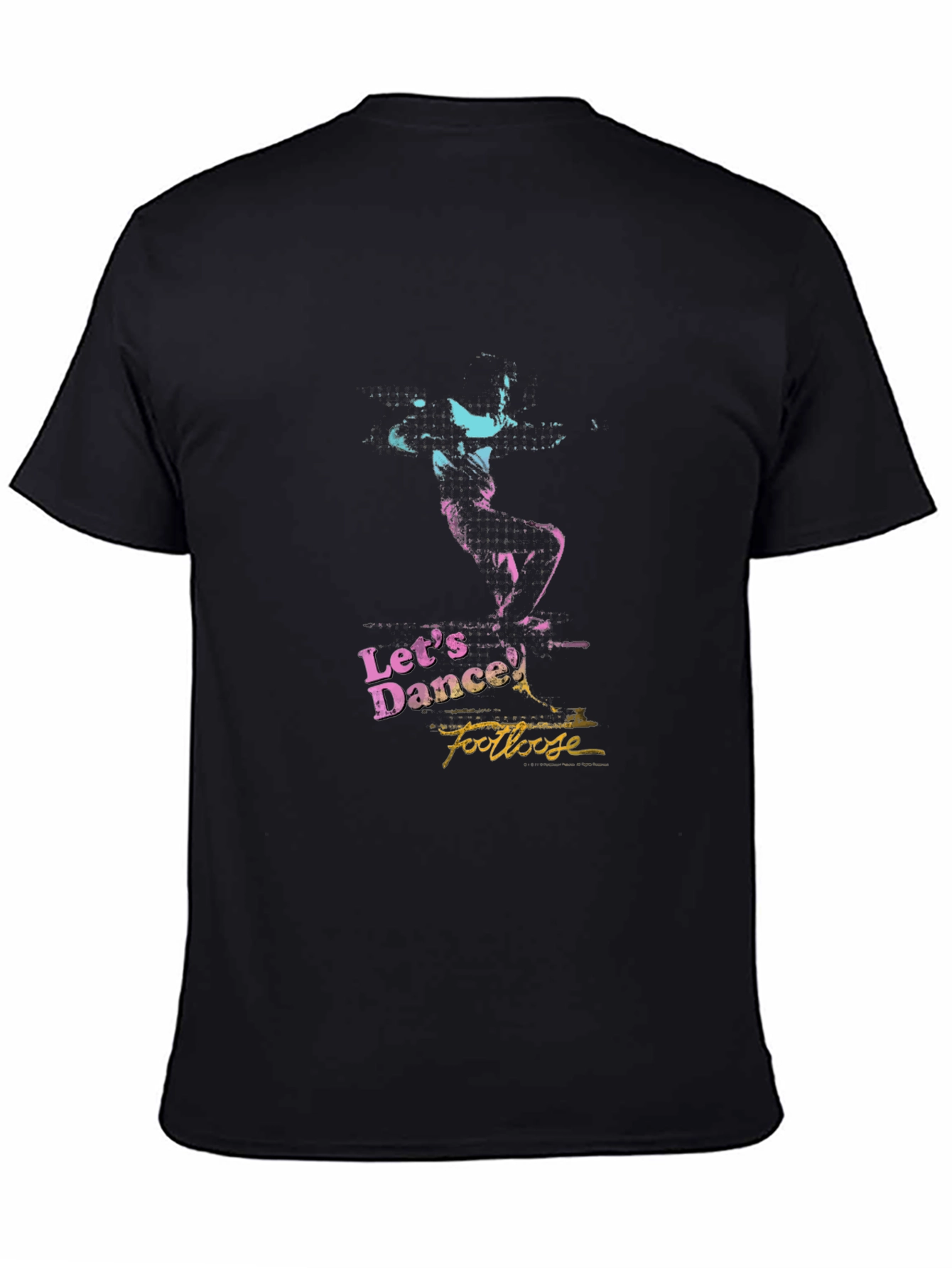 Black Let's Dance Footloose T-Shirt - Retro Style view 4