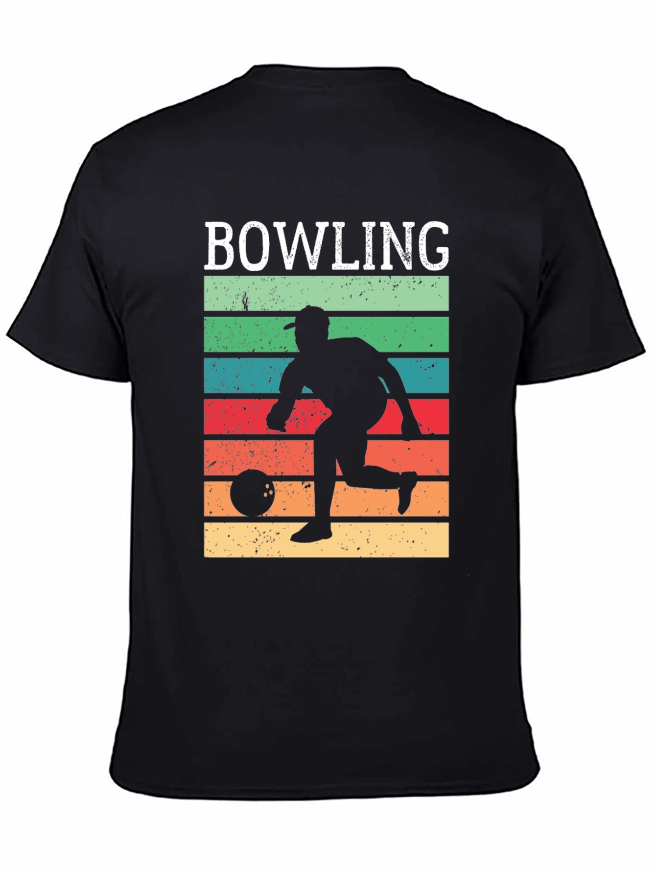 Black Retro Bowling T-Shirt view 4