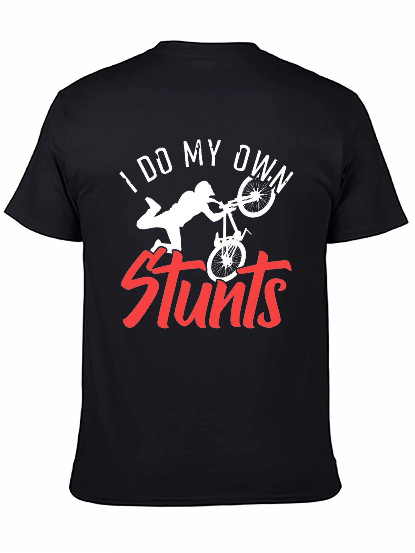 Black I Do My Own Stunts Graphic Tee - Black view 4