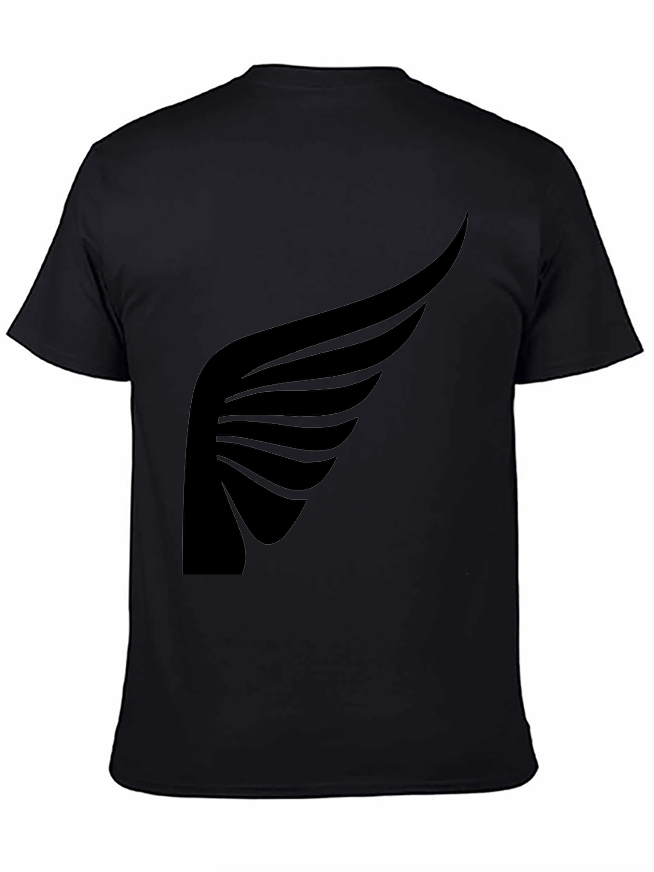 Black Black Wing Graphic Tee - Stylish Men's T-Shirt view 4