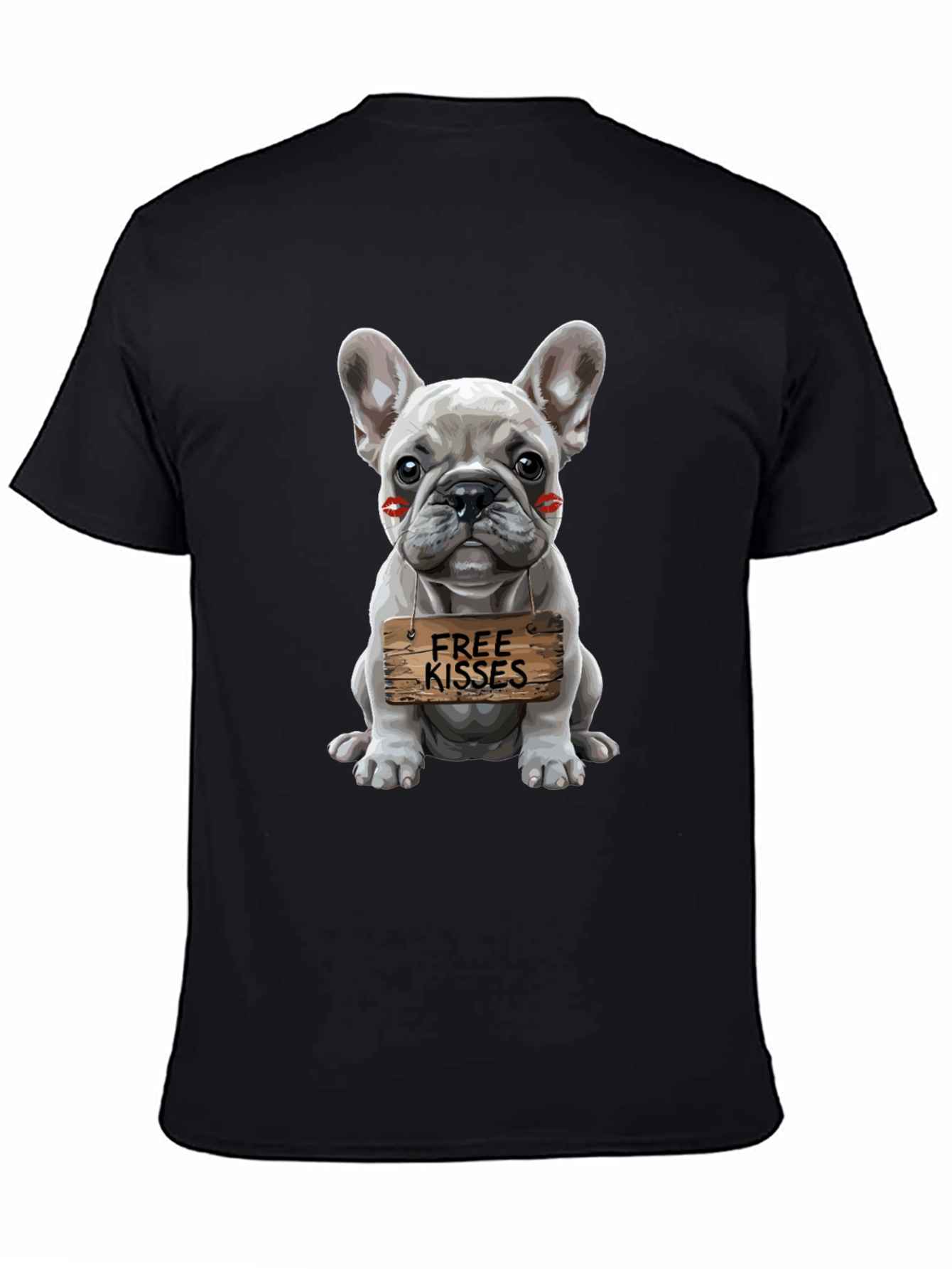 Black Dog Kisses Graphic Tee view 4
