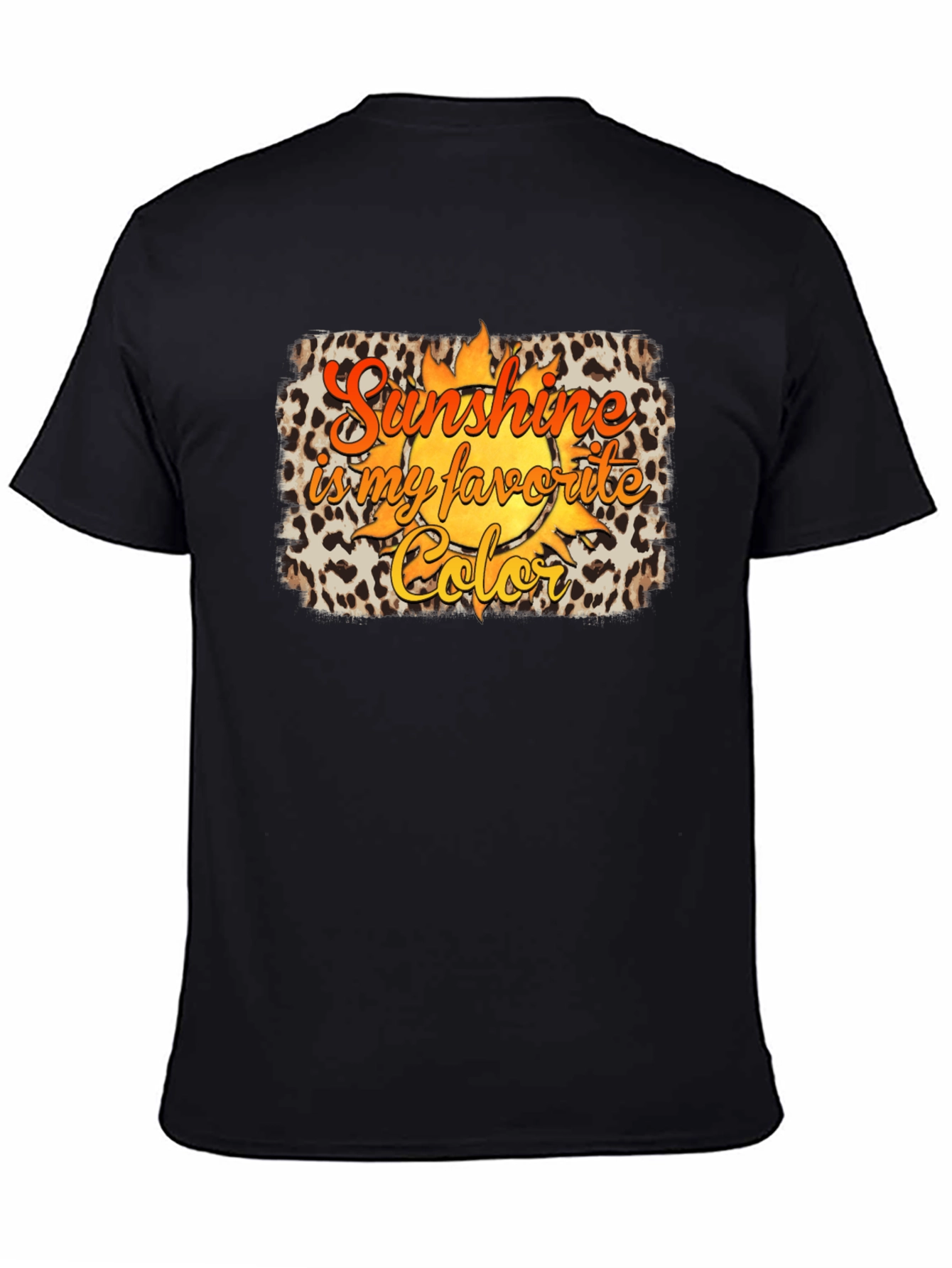 Black Sunshine is My Favorite Color Graphic T-Shirt view 4