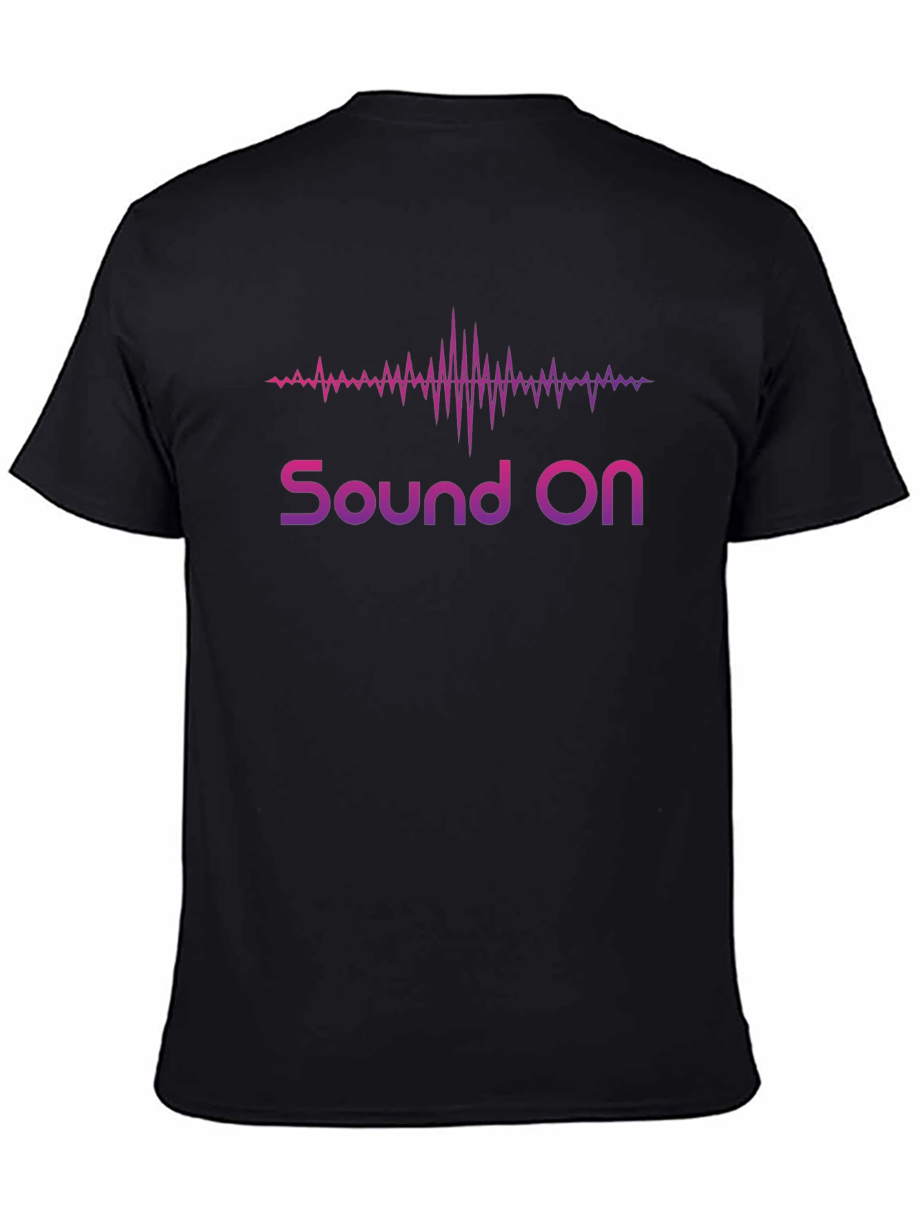 Black Sound On Graphic Tee - Music Lover T-Shirt view 4