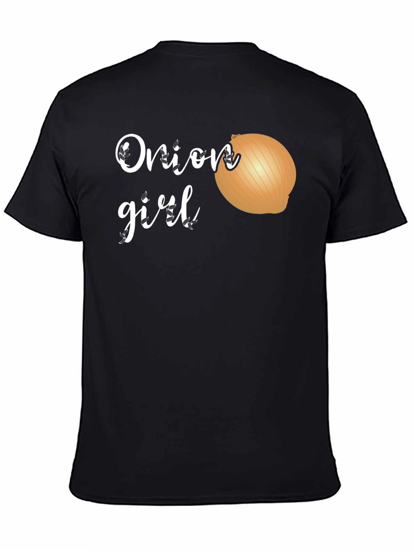 Black Onion Girl Novelty Graphic Tee view 4