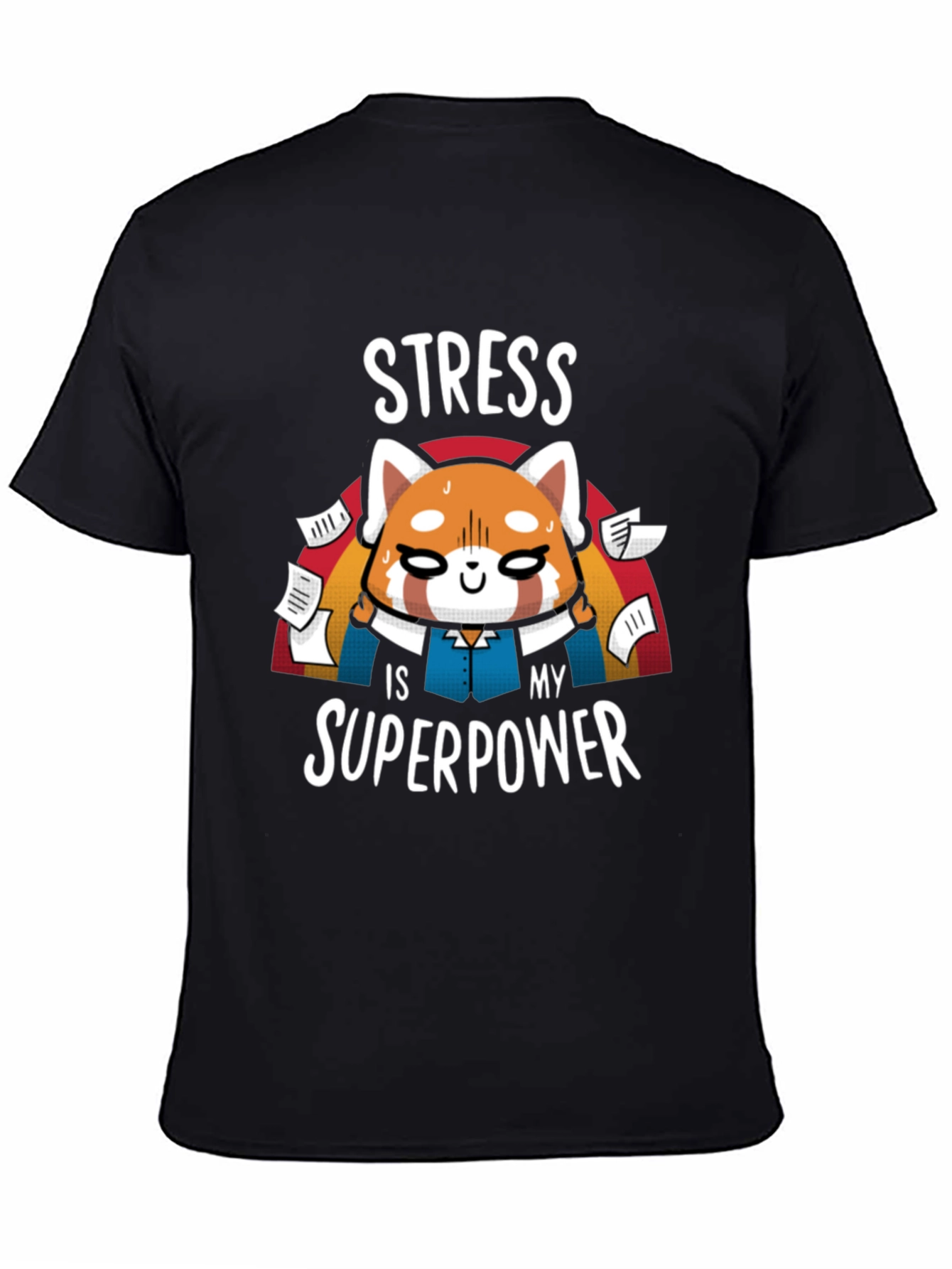 Black Stress Superpower Black T-Shirt  view 4
