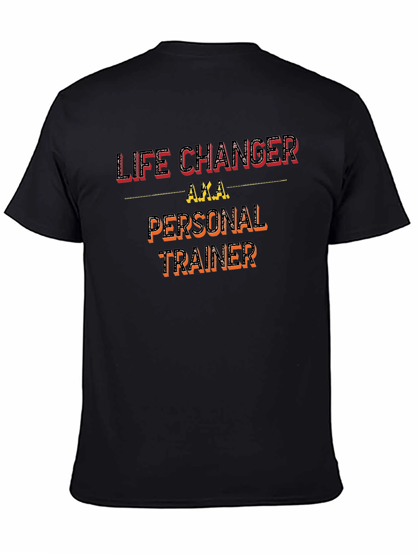 Black Life Changer Personal Trainer T-Shirt view 4