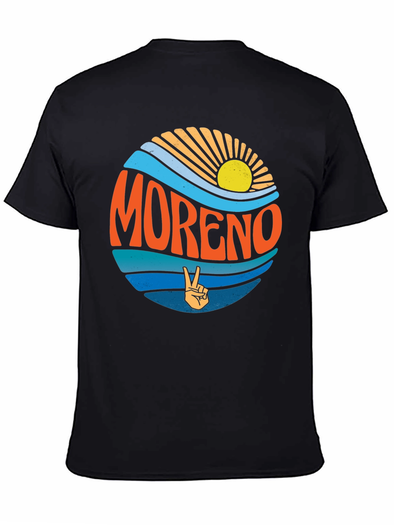 Black Moreno Retro Graphic T-Shirt - Stylish Summer Wear view 4