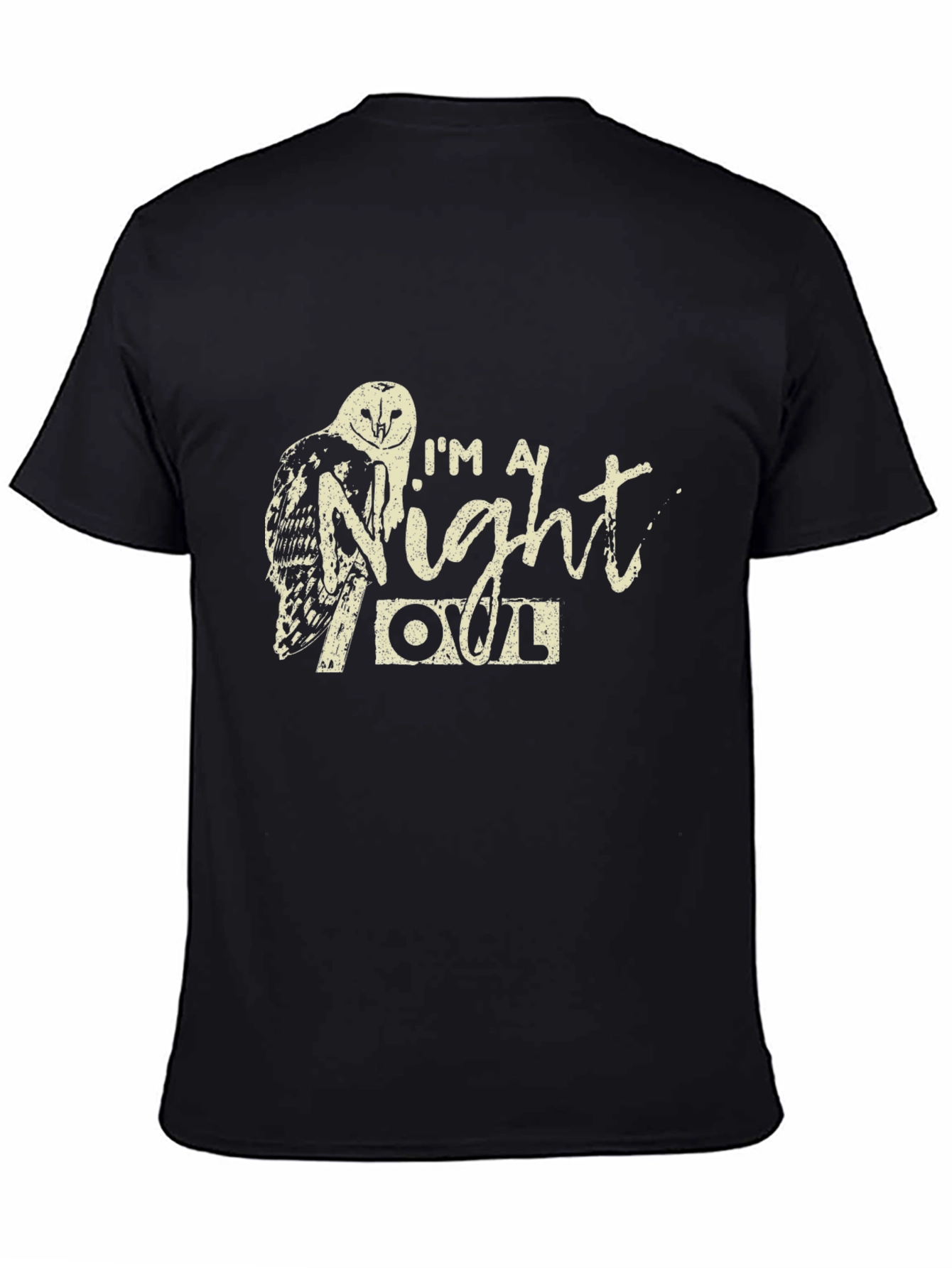 Black I'm A Night Owl Graphic T-Shirt view 4