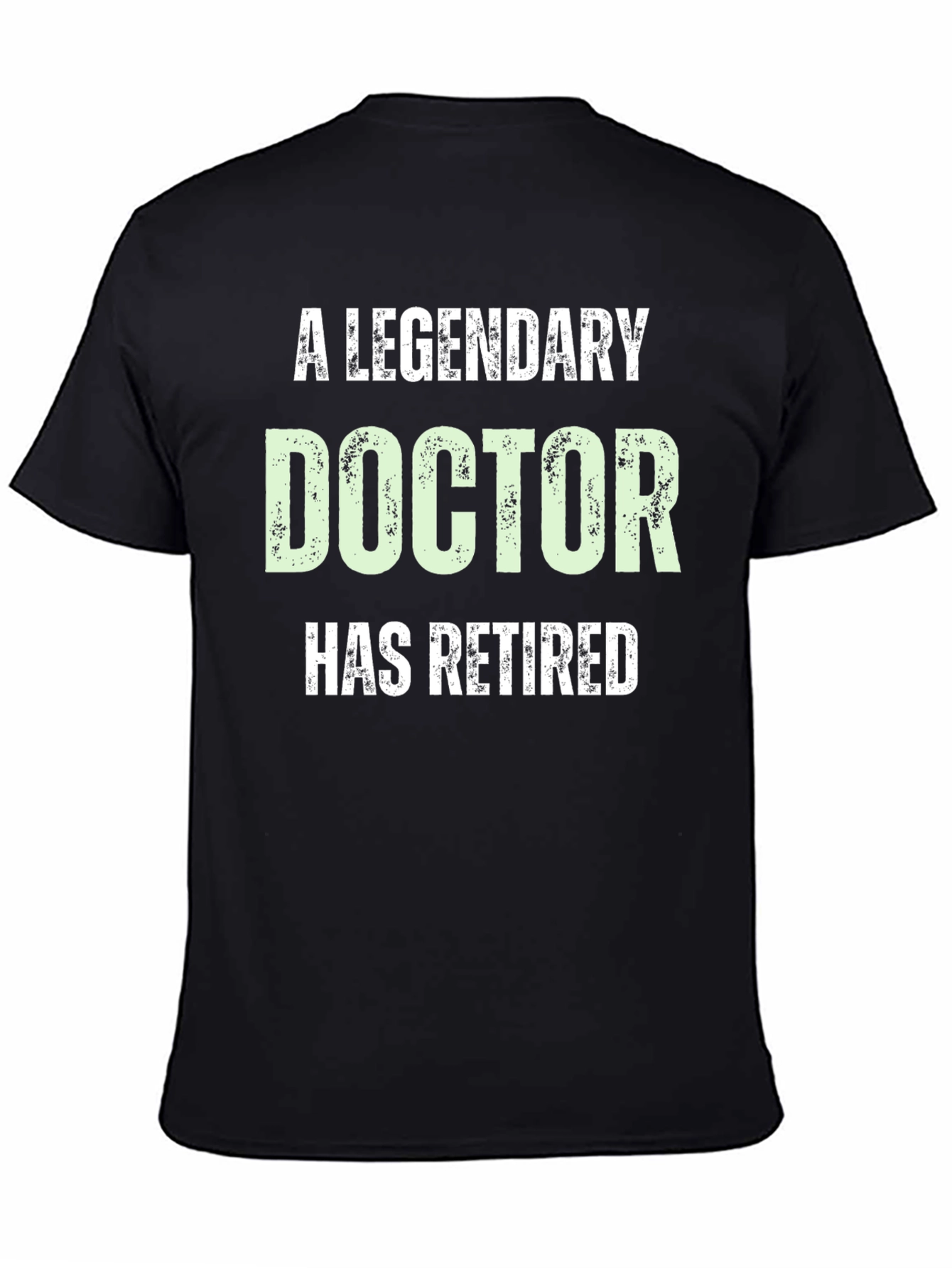 Black Legendary Doctor Retired T-Shirt view 4