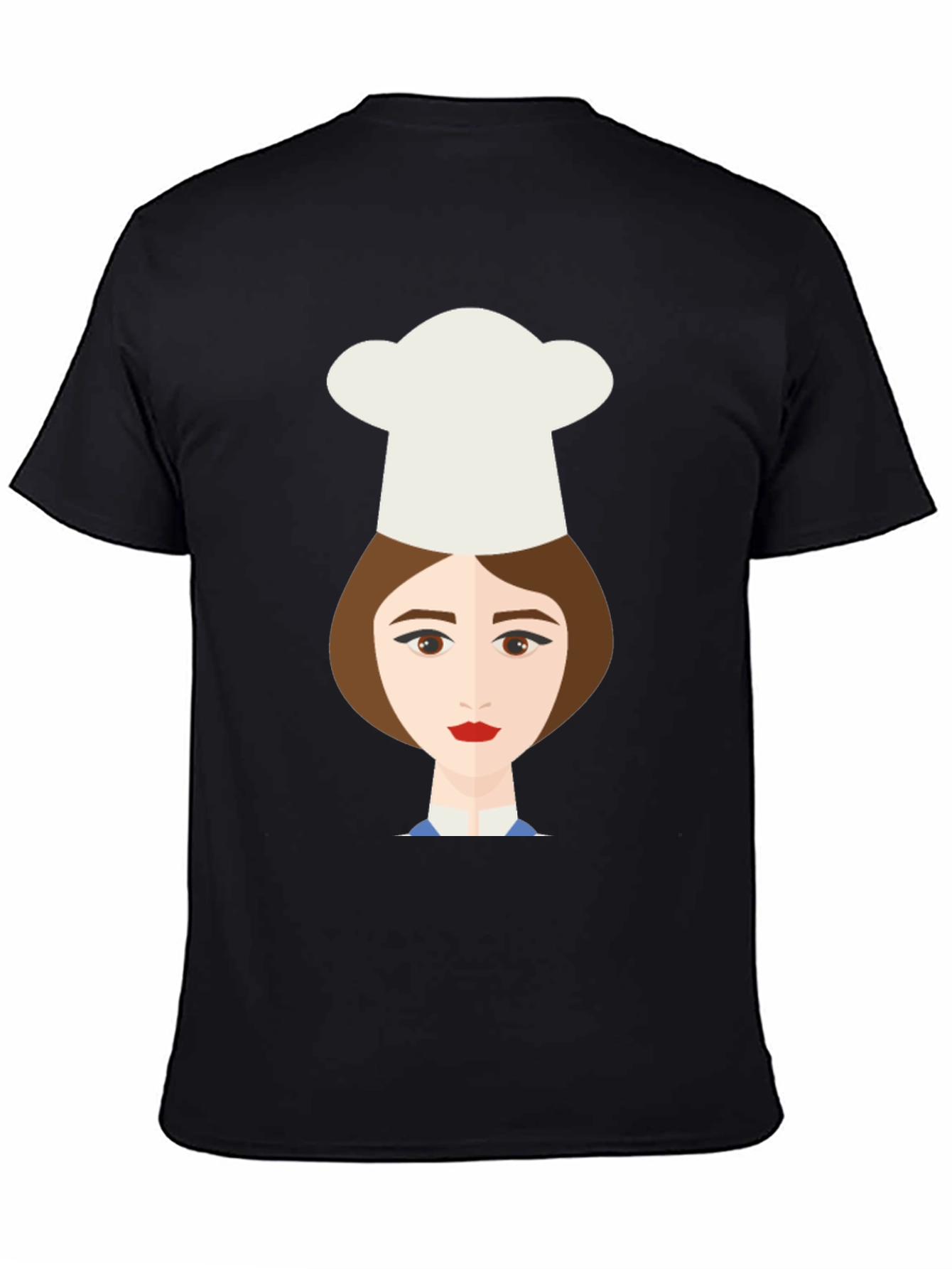 Black Chef Girl Graphic Tee - Unique Design, Soft Cotton view 4
