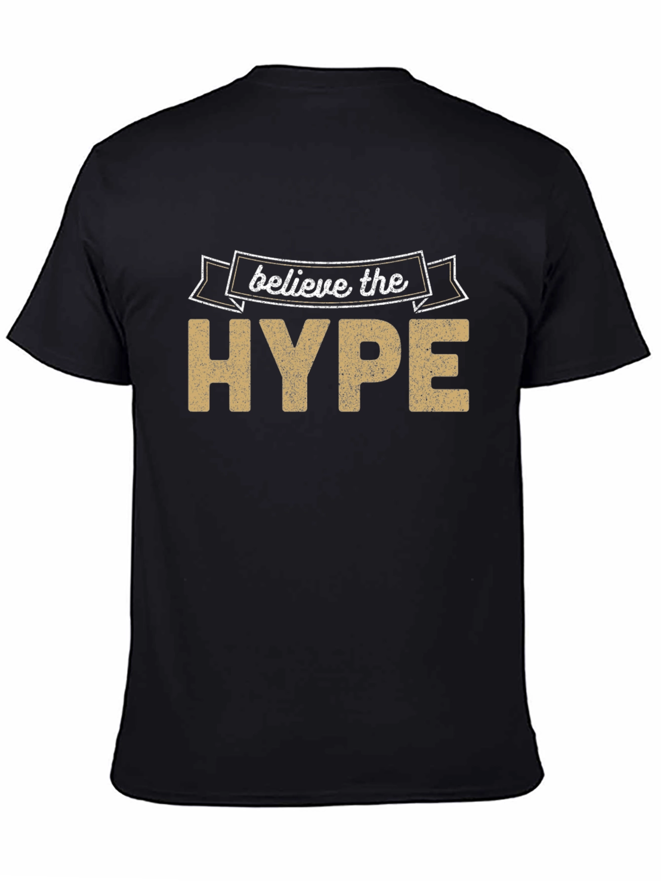 Black Believe the Hype Black Graphic Tee view 4